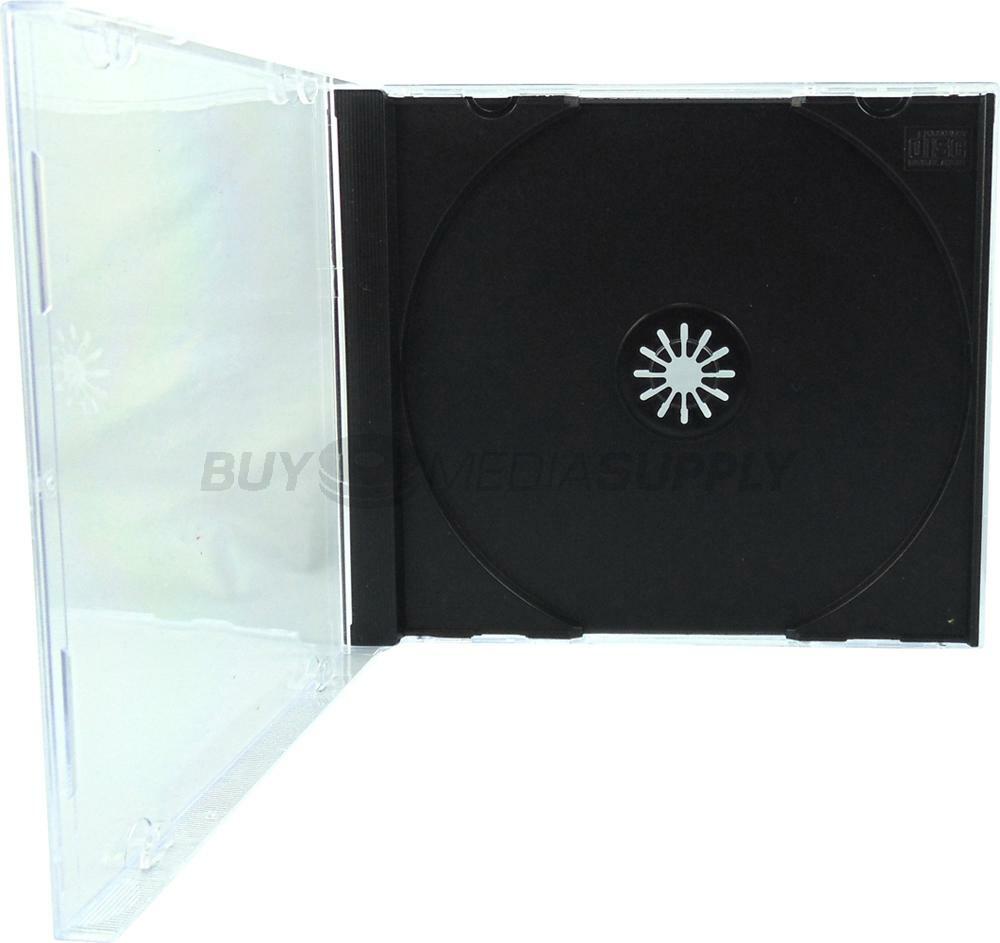 10.4mm Standard Black 1 Disc CD Jewel Case Lot