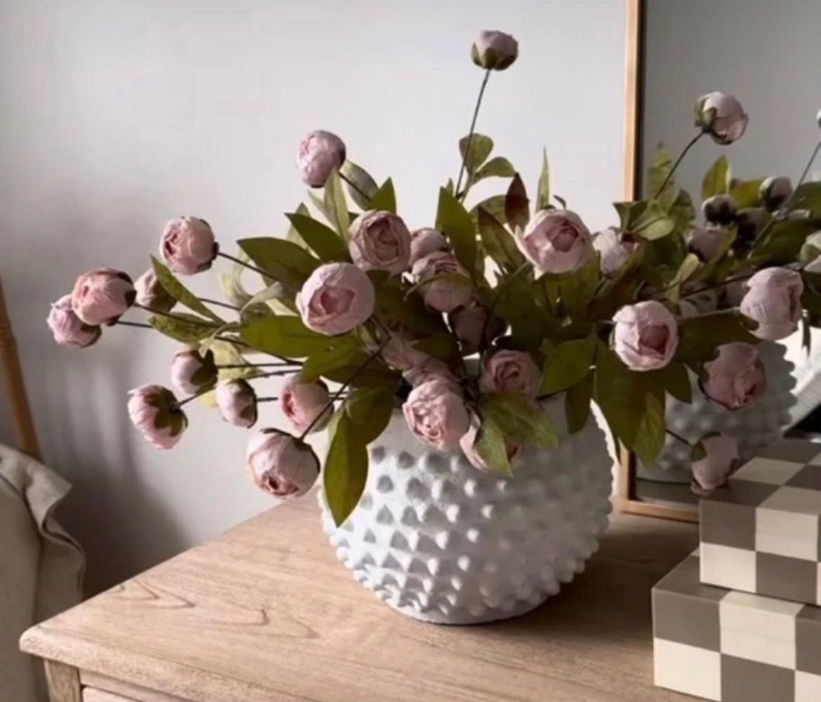 Set of 8 Stems - Viral Ashland Michael's Set of 8 Tan Peony Stems