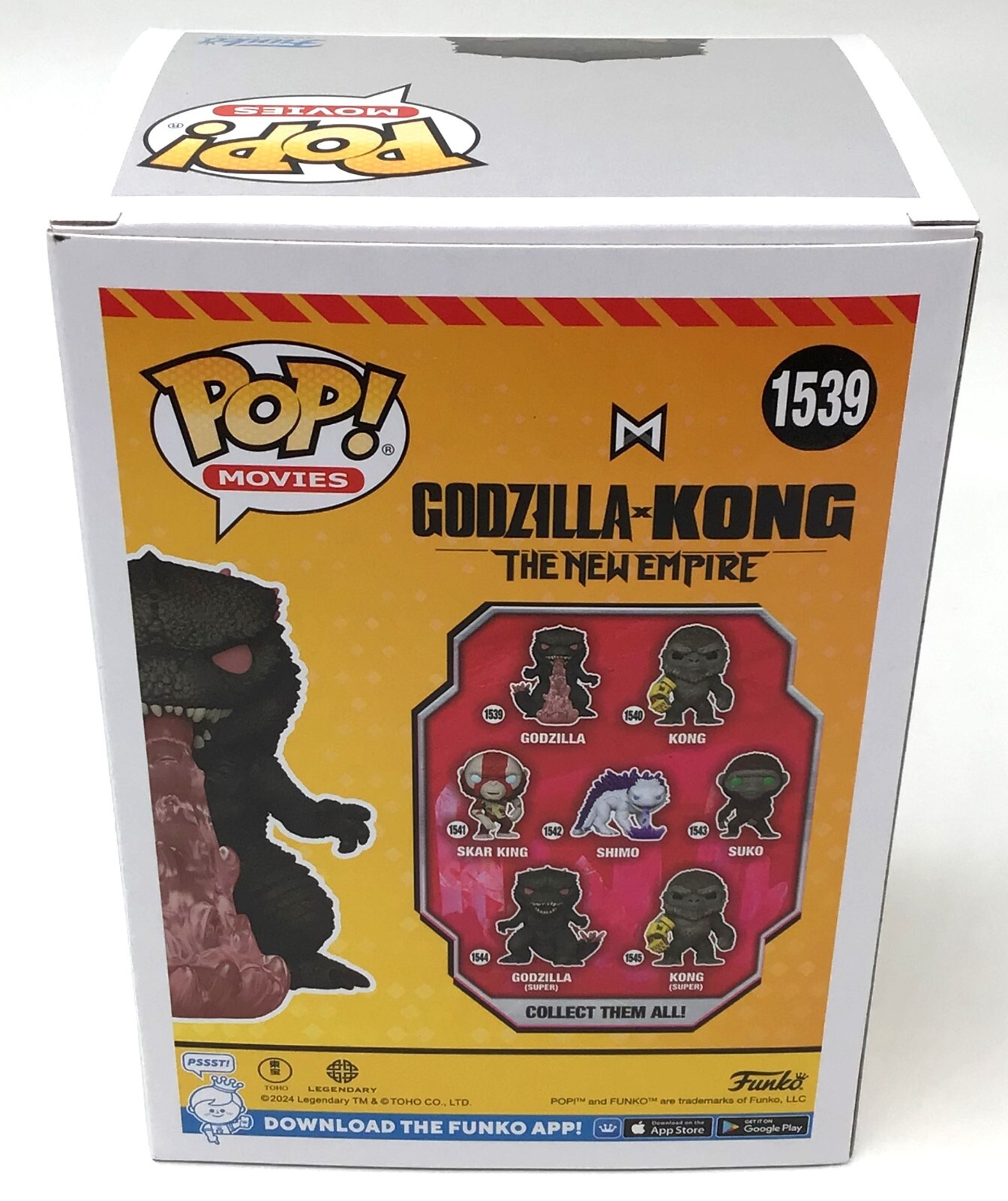 Funko Pop! Godzilla Vs Kong The New Empire Godzilla #1539 with POP Protector