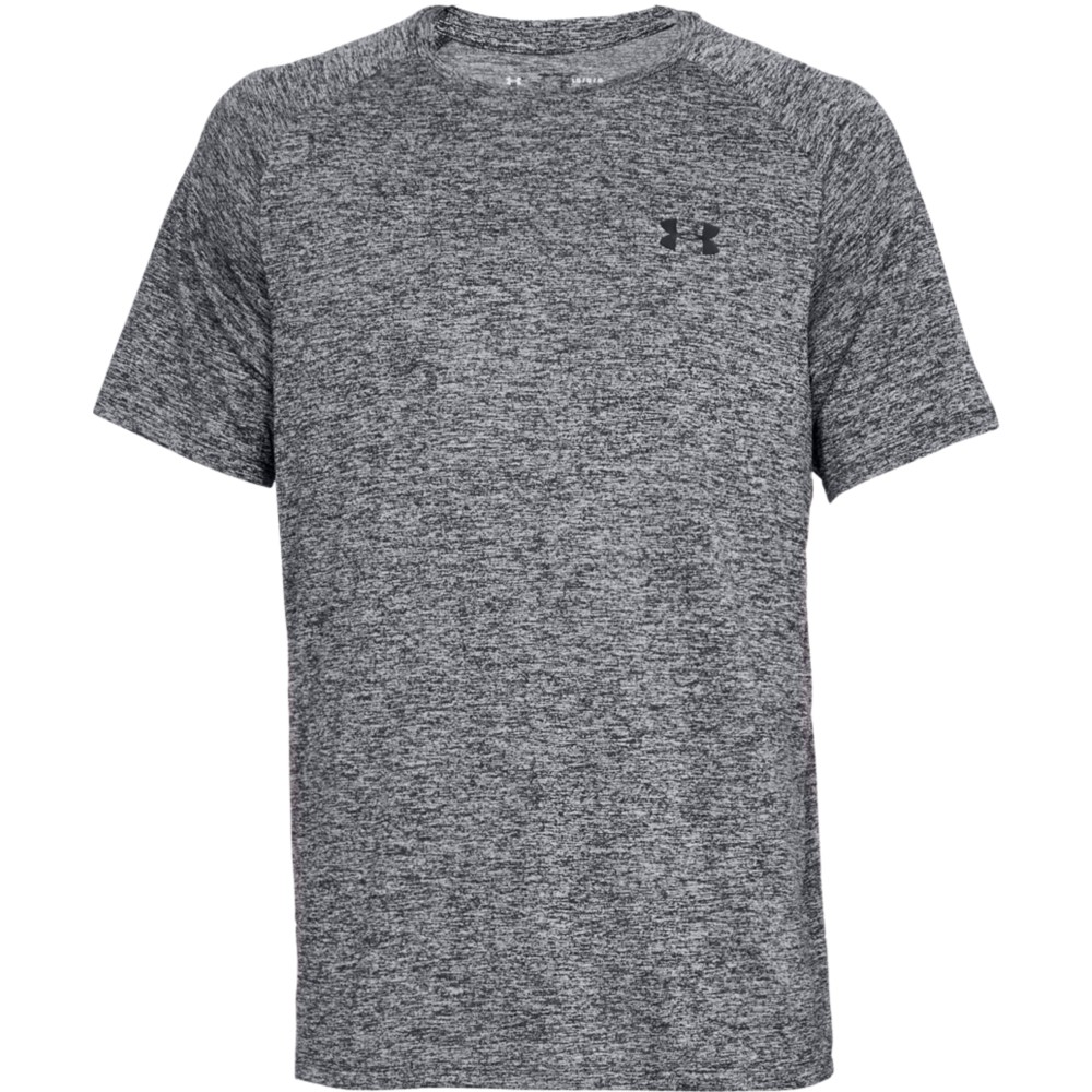 Under Armour 1326413 Men's UA Tech 2.0 Training T-Shirt, Black/Graphite, Small