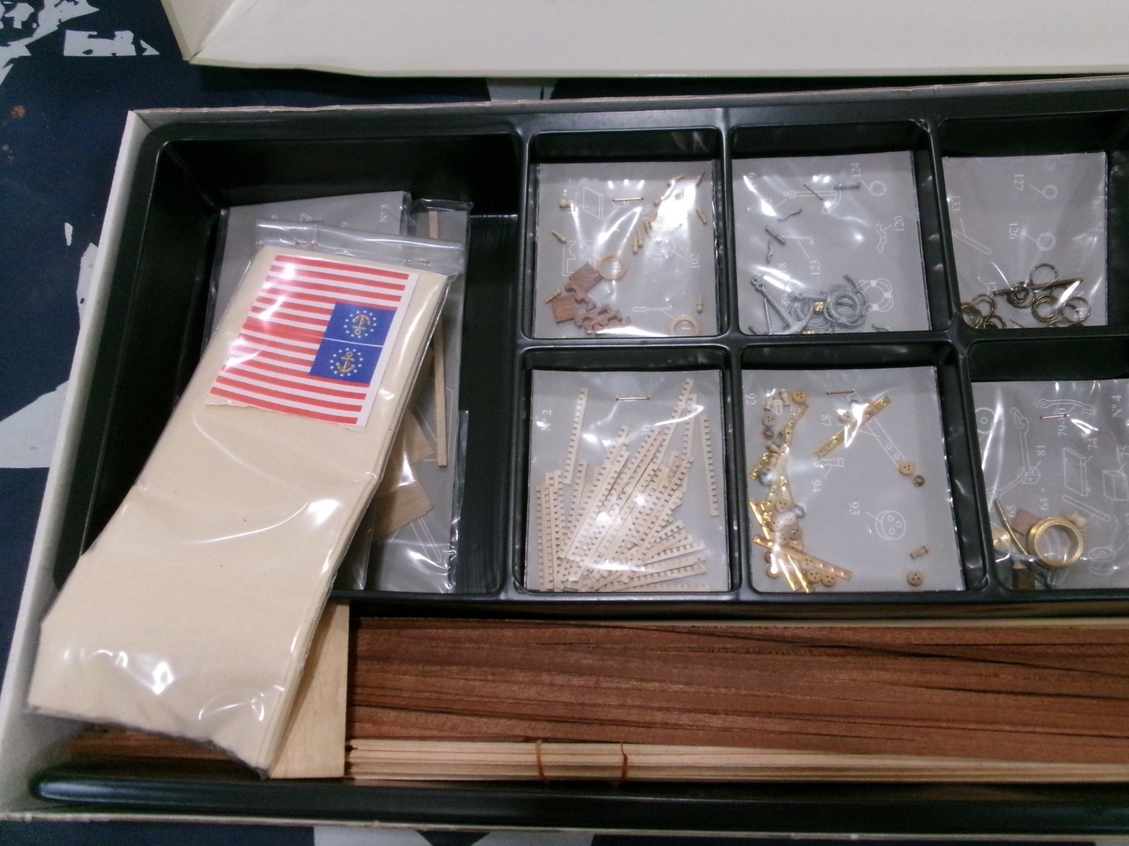 Constructo America New York 1851 Model Wooden Ship Kit (Read Description)