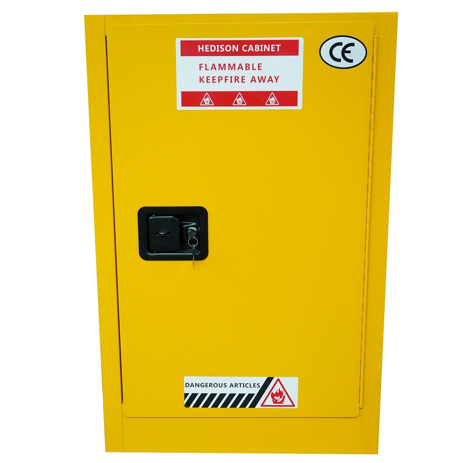 Flammable Liquid Safety Storage Cabinet 12Ga 23x18x35 Fireproof Galvanized Steel