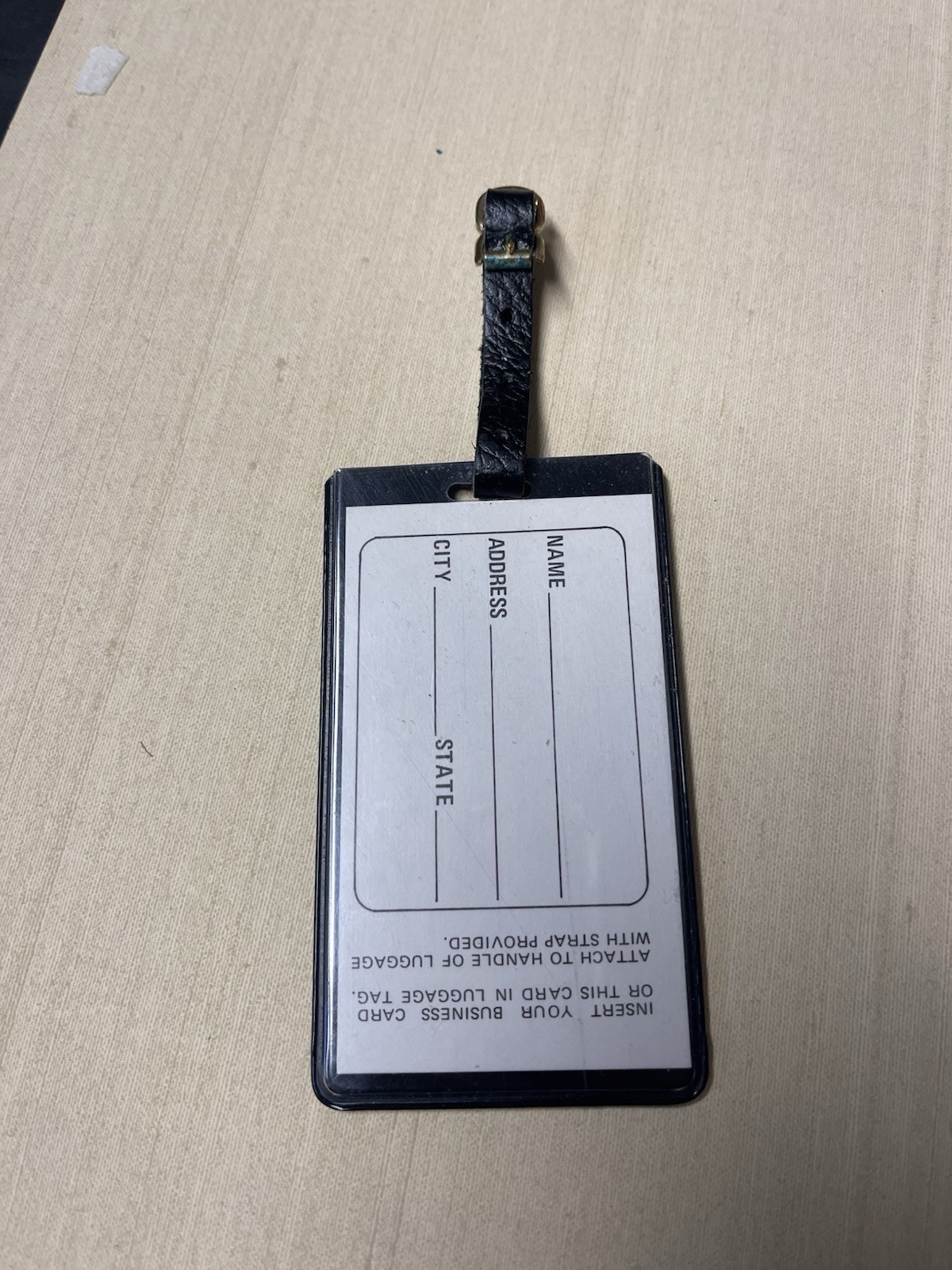 76 AUTO TRUCK STOP RESTAURANT Bag Baggage Luggage Tag Vintage