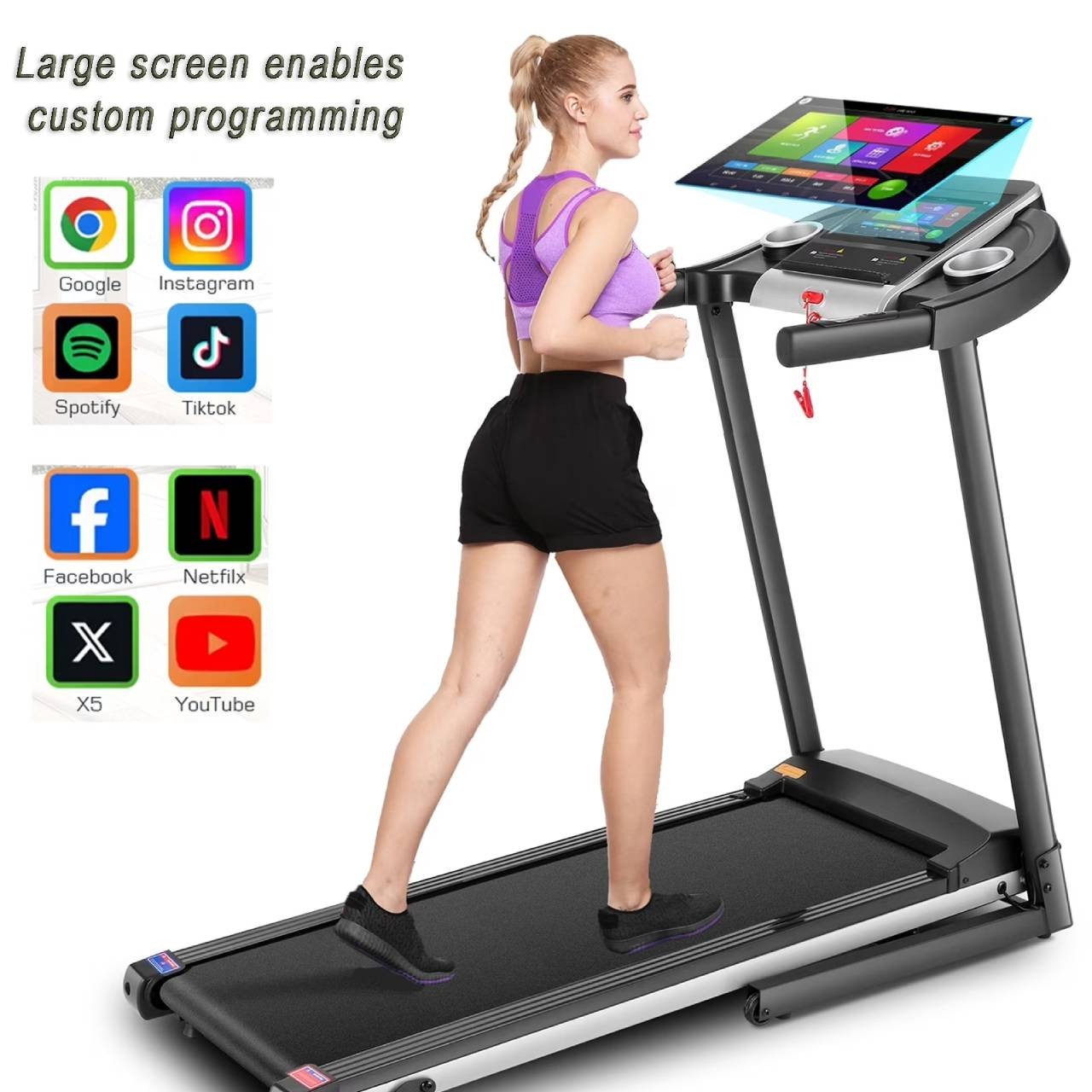 Heavy Duty Treadmill 2.5-3.5HP Treadmill Machine High Quality Treadmill for Home
