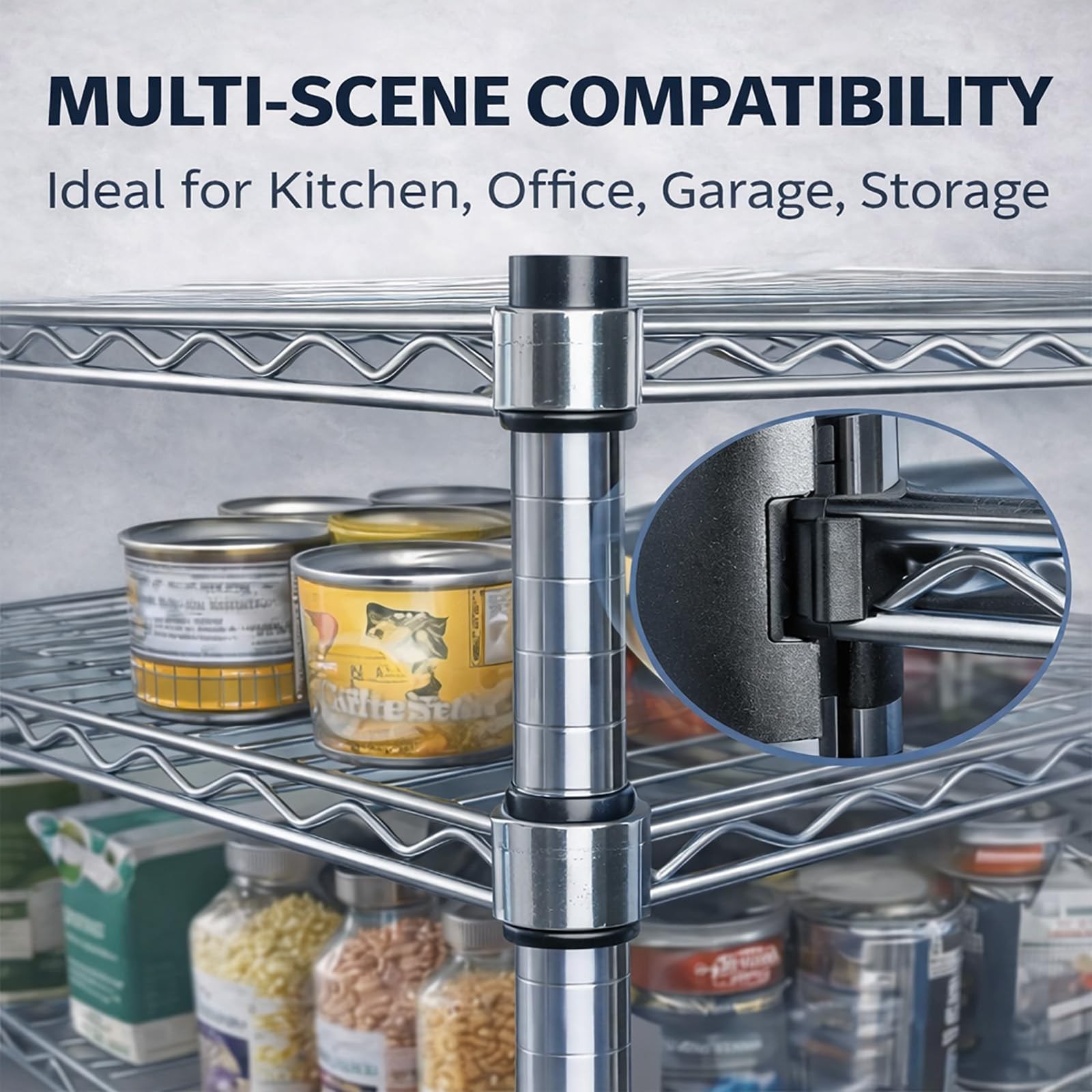 Wire Shelf Clips 3/4 inch, 52 Pcs Wire Shelving Shelf Lock Clips, Wire Shelf ...