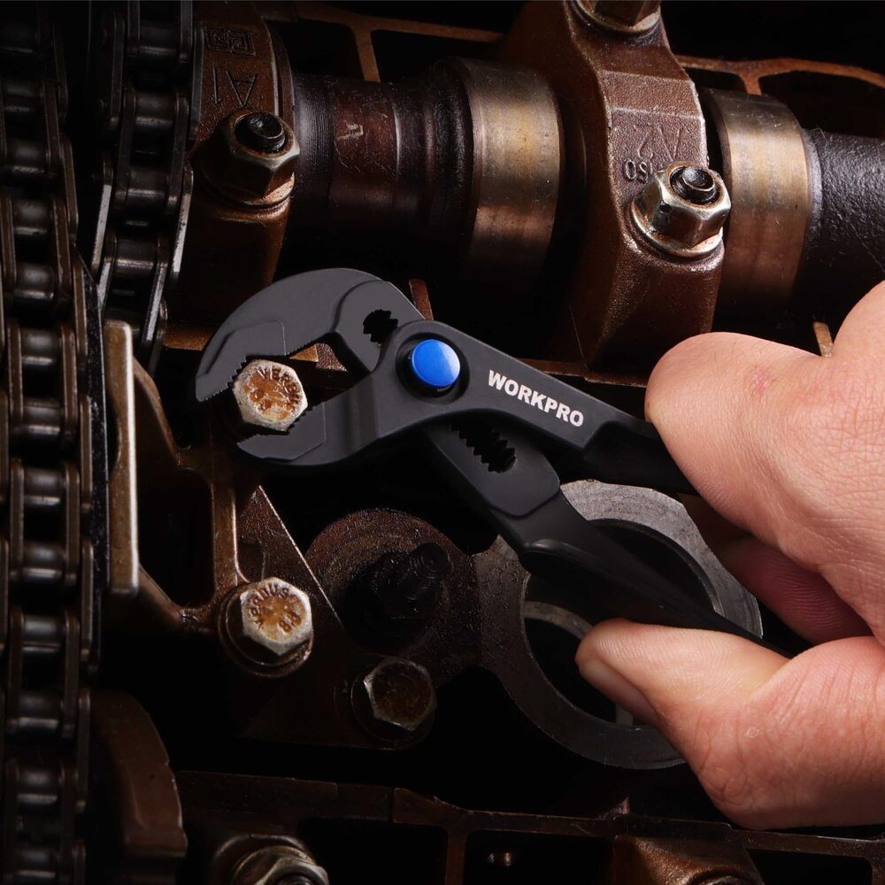 WORKPRO Mini Water Pump Pliers 4-Inch Groove Joint Pliers for Tight Space New
