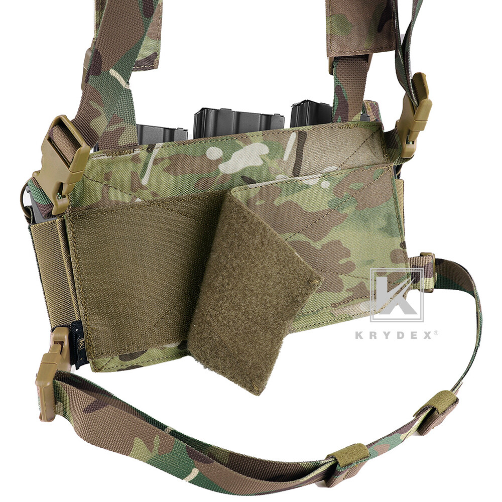 KRYDEX Tactical D3CRM Chest Rig 5.56 / 7.62 Rifle Pistol Magazine Pouch Placard