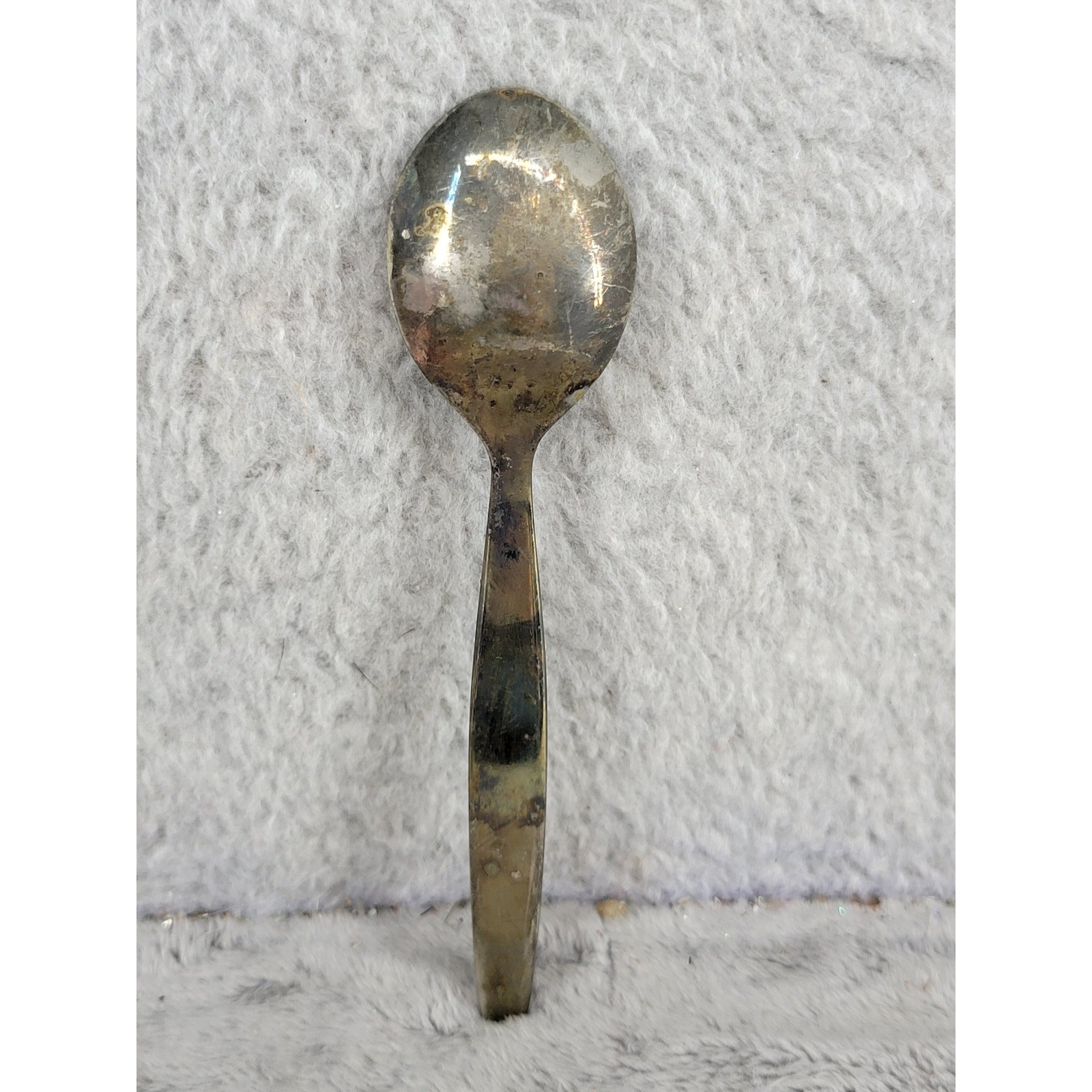 Vintage Silver Plated Teaspoon Serving Spoon Small Antique Kitchenware