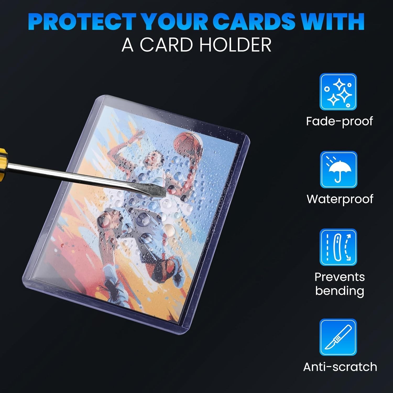 200 Trading Card Sleeves & Holders – 100 Hard 3"x4" Toploaders + 100 Soft Penny.