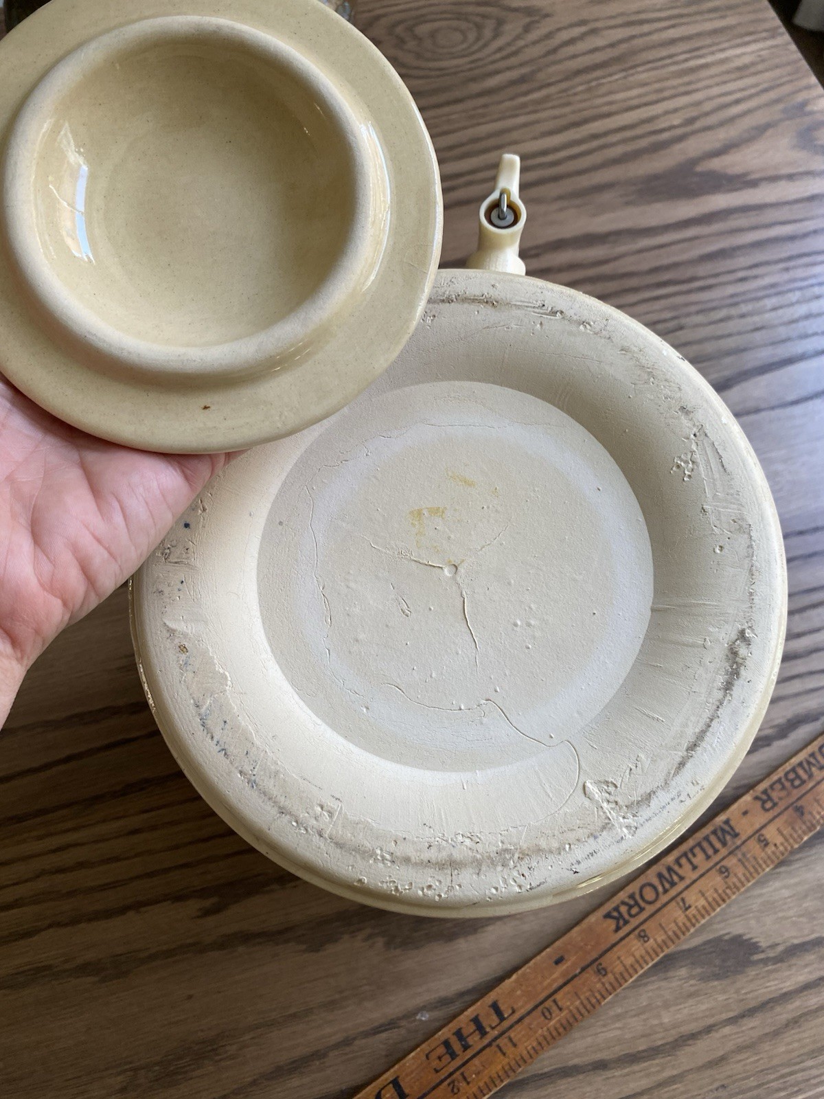 Vintage Stoneware Lemonade Crock With Handle And Lid Lemonade Dispenser