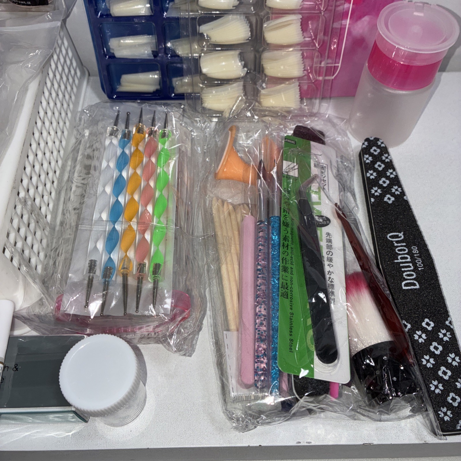 Bundle Of Acrylic Nails, Powders, Glue & More