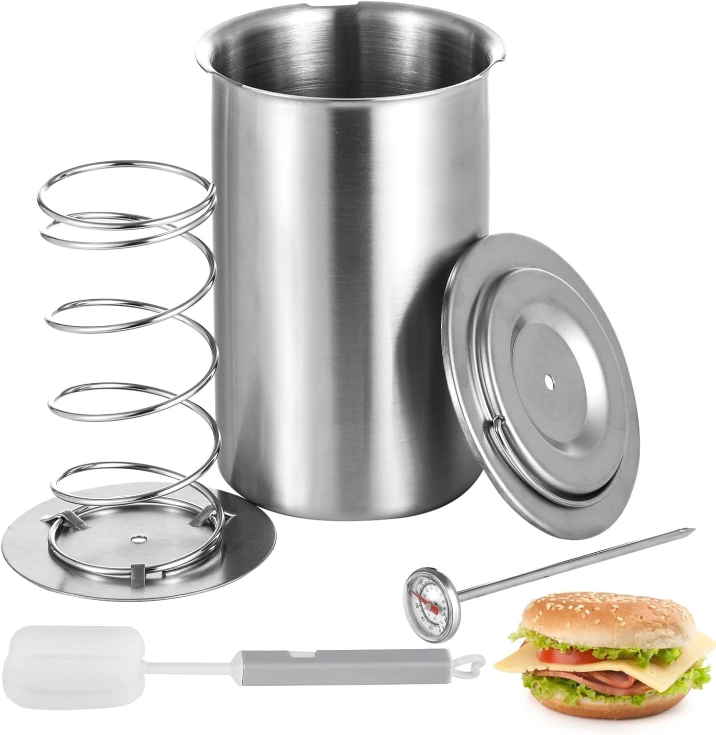 Ham Maker Meat Press Stainless Steel Sandwich Cooker for Deli Meats Lunch Mold