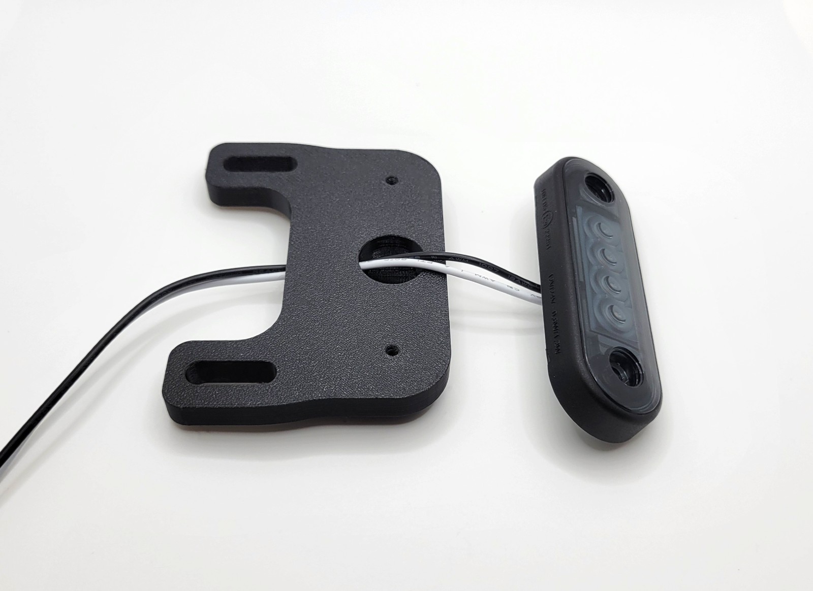 Motorcycle License Plate Mount Turn Signals With Flexable Mount