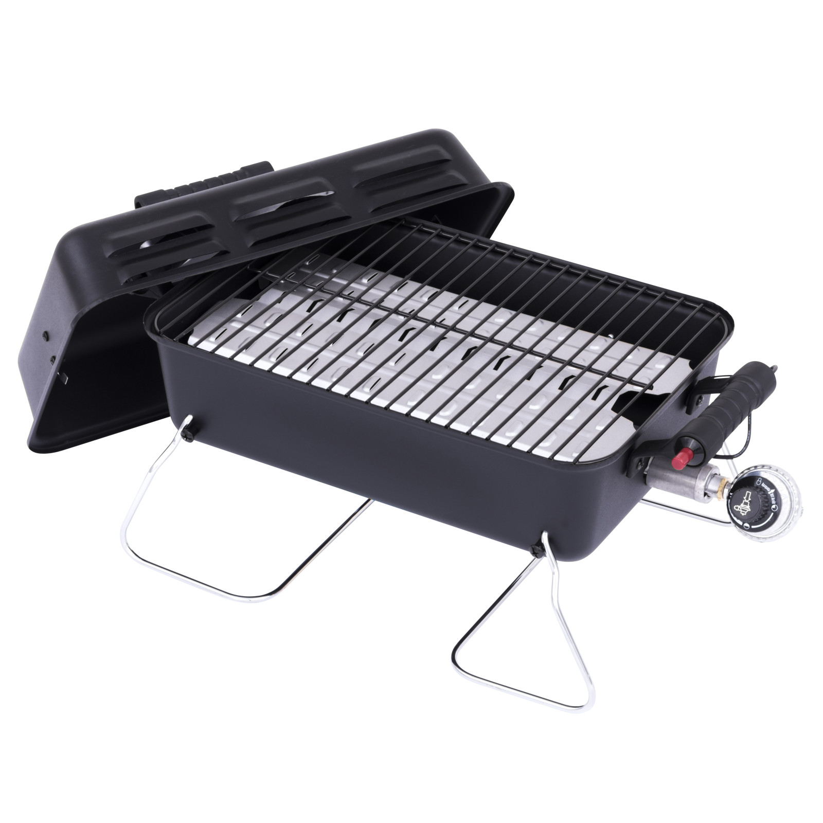 Char-Broil 11000 BTU 1-Burner Deluxe Portable Tabletop BBQ Propane Gas Grill