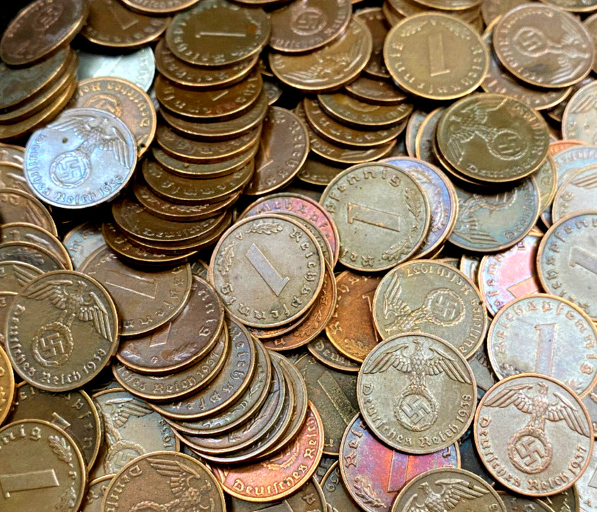 Germany WWII Era 1 Reichspfennig Bronze Coin (1936-1940) – Historic Collectible