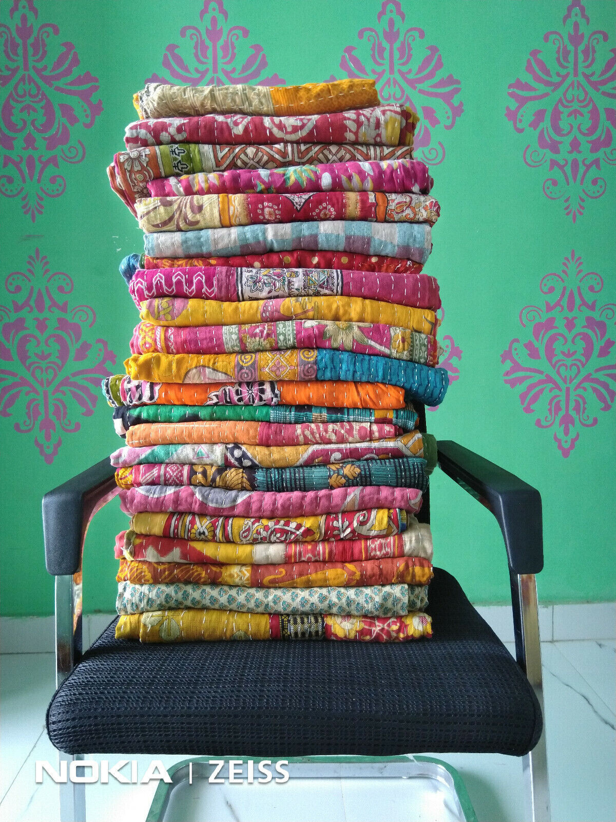 Wholesale Lot 10 PC Throw Blanket Kantha Quilt Indian Vintage Cotton Bedspreads