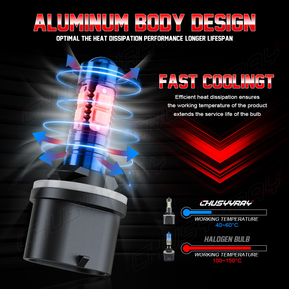 For Chevy Silverado 1999-2002 Tahoe 2000-2006 6000K LED Headlights Lights Bulbs