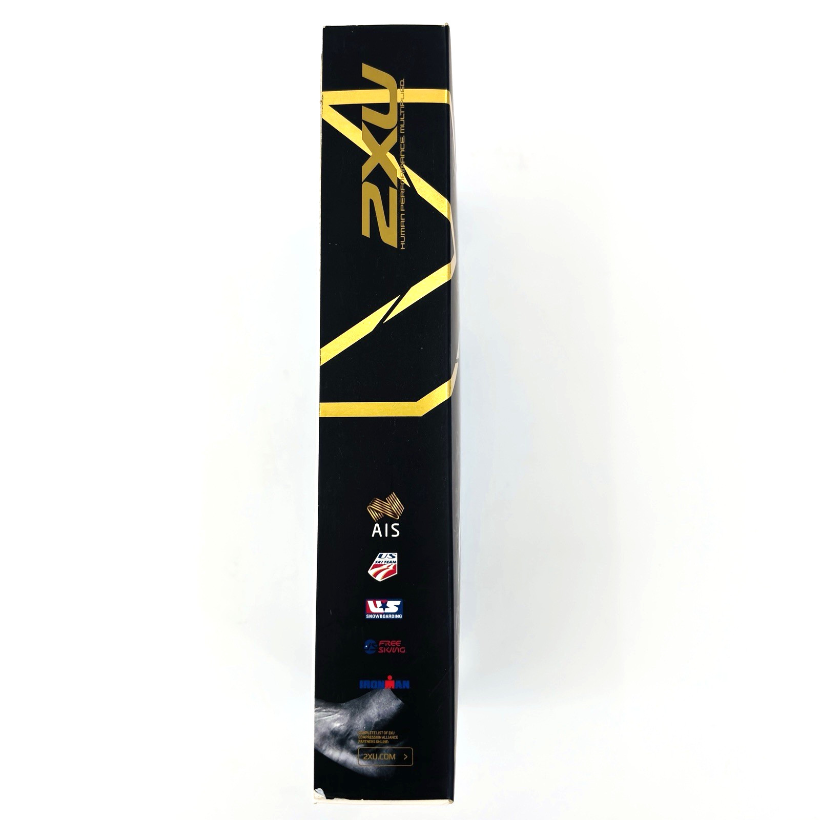 New Men Small 2XU Elite MCS Compression Tights Black Gold MA3962b Weight Lifting