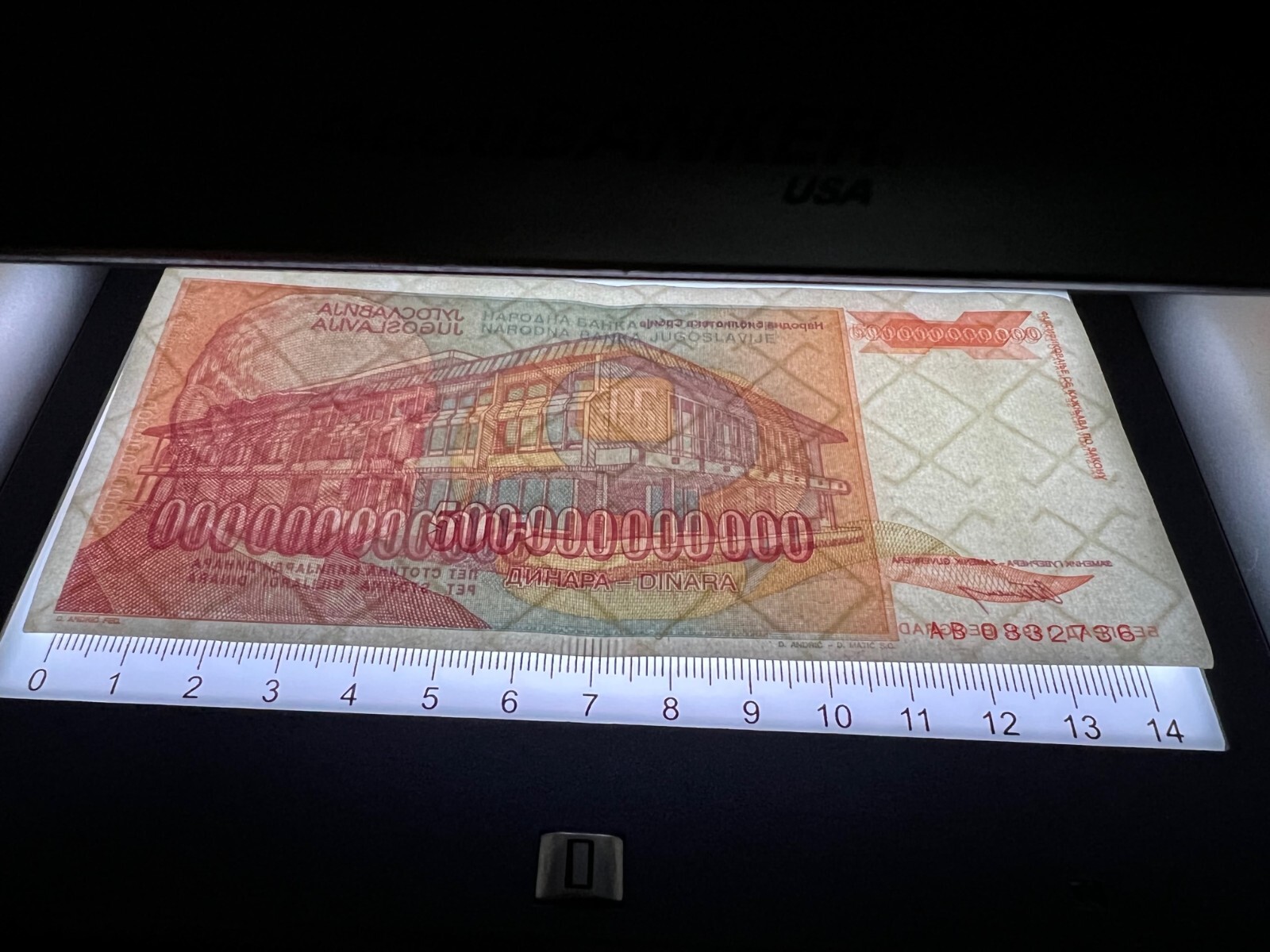 Yugoslavia 5 50 500 Billion Dinara 1993 Banknotes Hyperinflation Currency