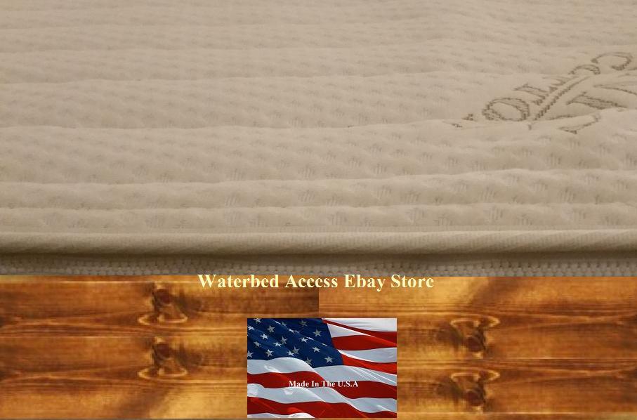 California Queen Bamboo Zipper Mattress Cover hardside Waterbed Mattress
