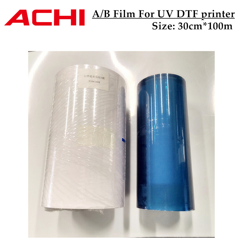 2 Rolls 50m AB Film Roll Transfer Sticker Film For A3 UV DTF Sticker Printer US