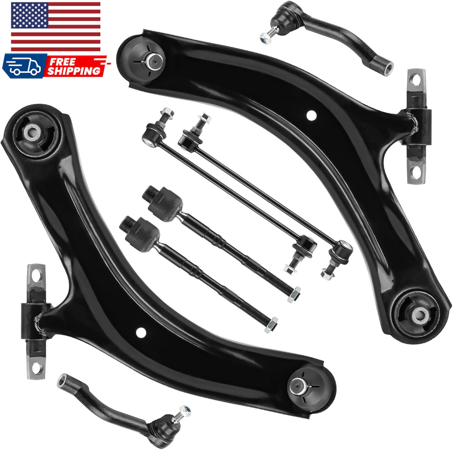 Front Lower Control Arm + End Link for Nissan Rogue 2008-2013 & Select 2014-2015