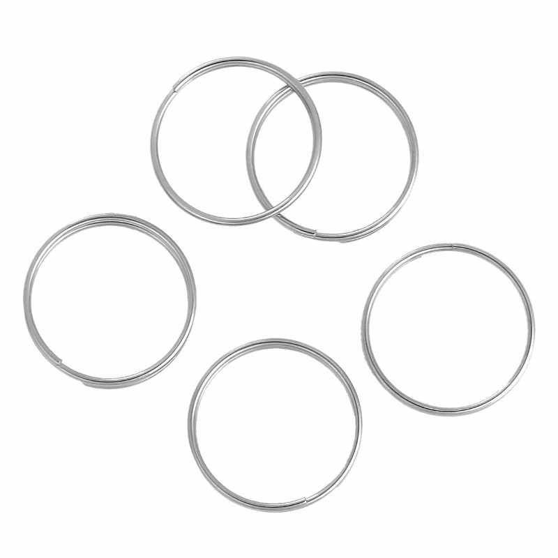 Split Rings 20mm - 10/20/50 Stainless Steel 2mm Key Chain Rings F2288