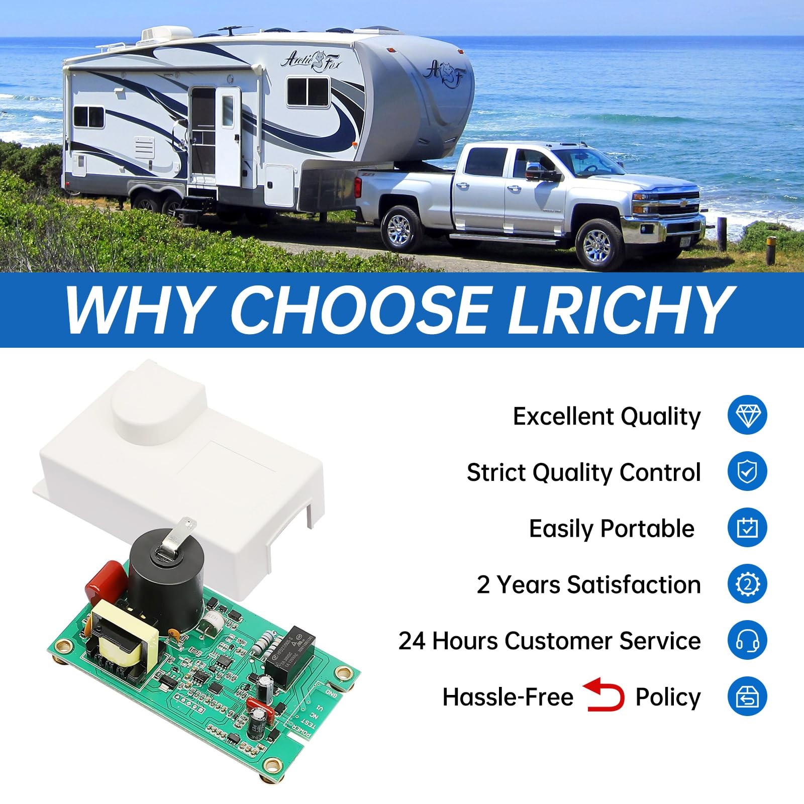 Lrichy 520814 RV Water Heater Ignition Control Module Board 520814