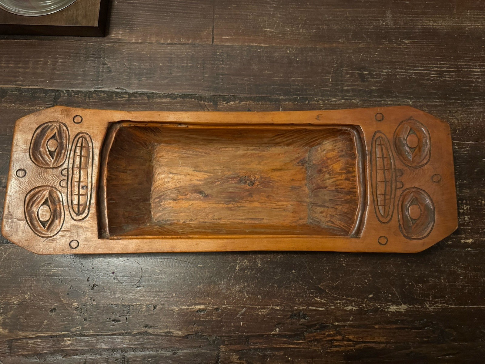 1800’s to Early 1900’s Yellow Cedar Tlingit “Bear” Feast - Grease Bowl - Alaska