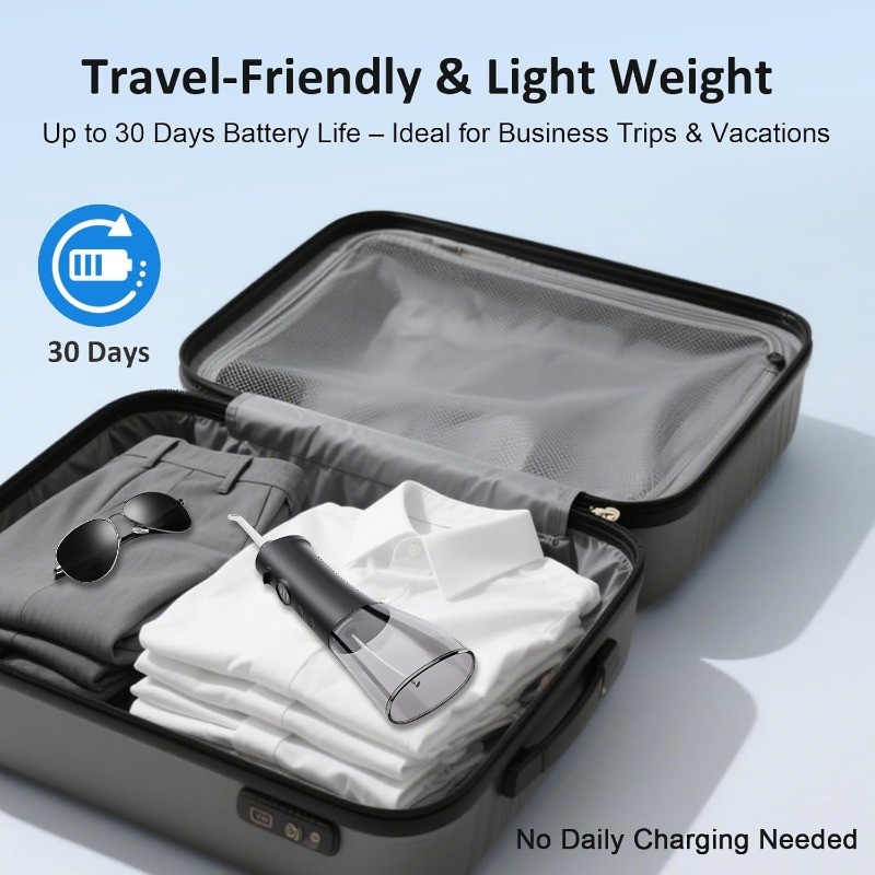 Cordless Rechargeable Water Dental Flosser Oral Irrigator Waterproof Fast Charge