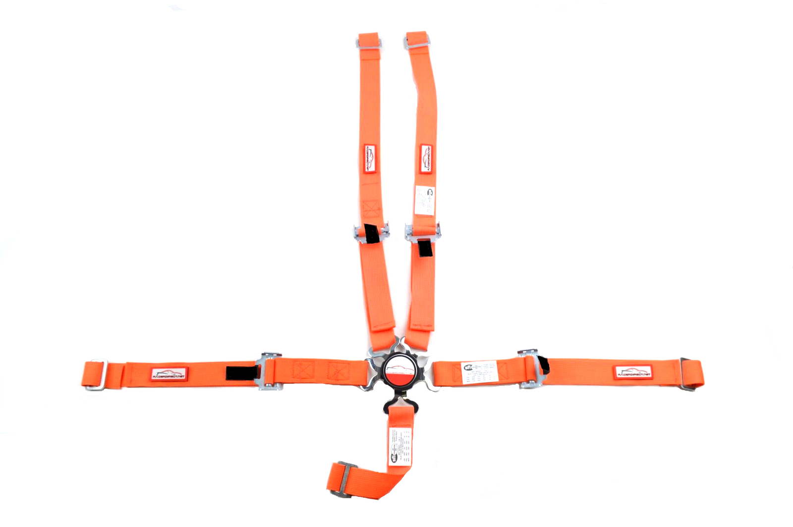 ORANGE JUNIOR DRAGSTER RACE HARNESS SFI 16.1 ALL WRAP CAM LOCK SEAT BELT
