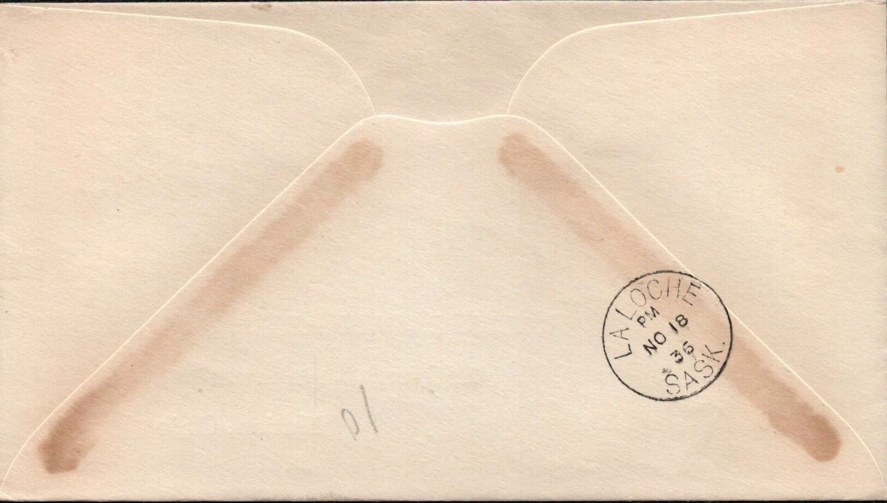 1936 Canada Airmail Cover Polar Bears Ile a La Crosse Saskatchewan