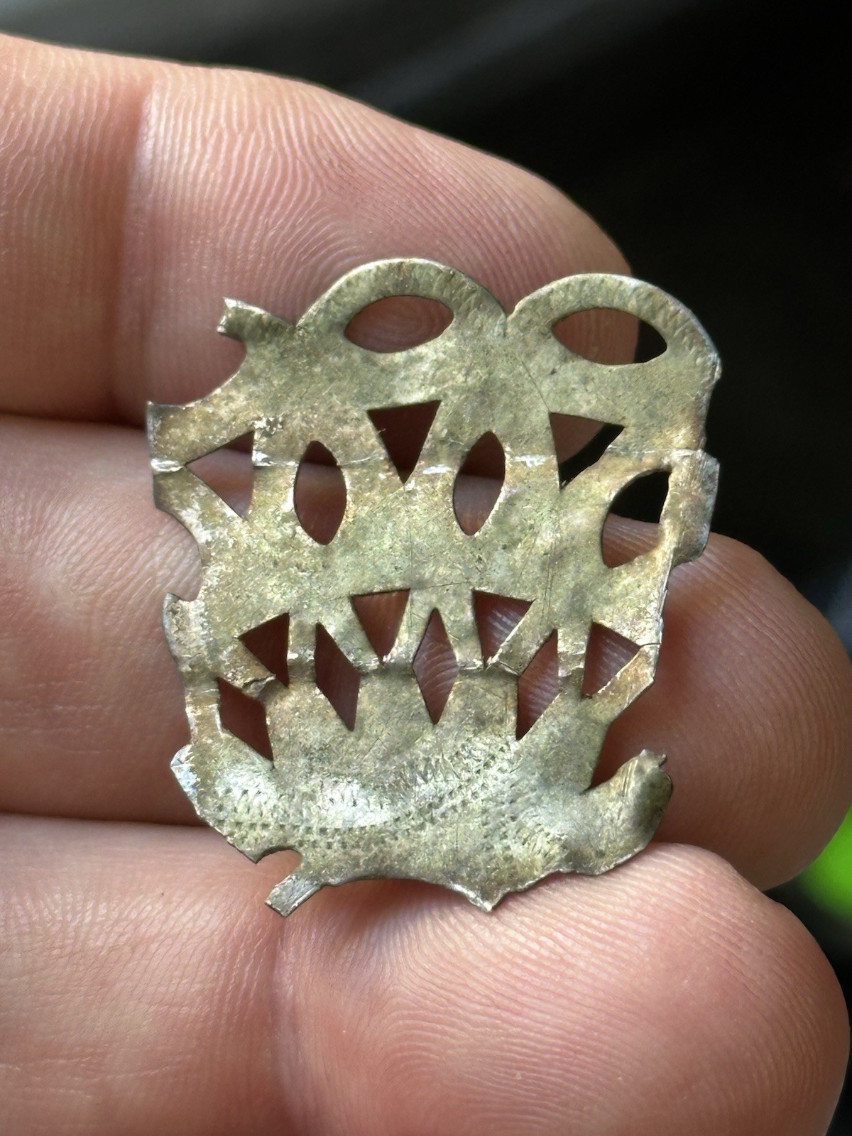 1700's SILVER FUR TRADE ERA LOT - BROOCH GORGET PIN RING BEAD ~ NICE COLLECTION