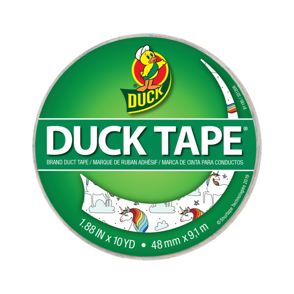 Printed Duck Tape® Brand Duct Tape - Whimsical Unicorns, 1.88 in. x 10 yd.