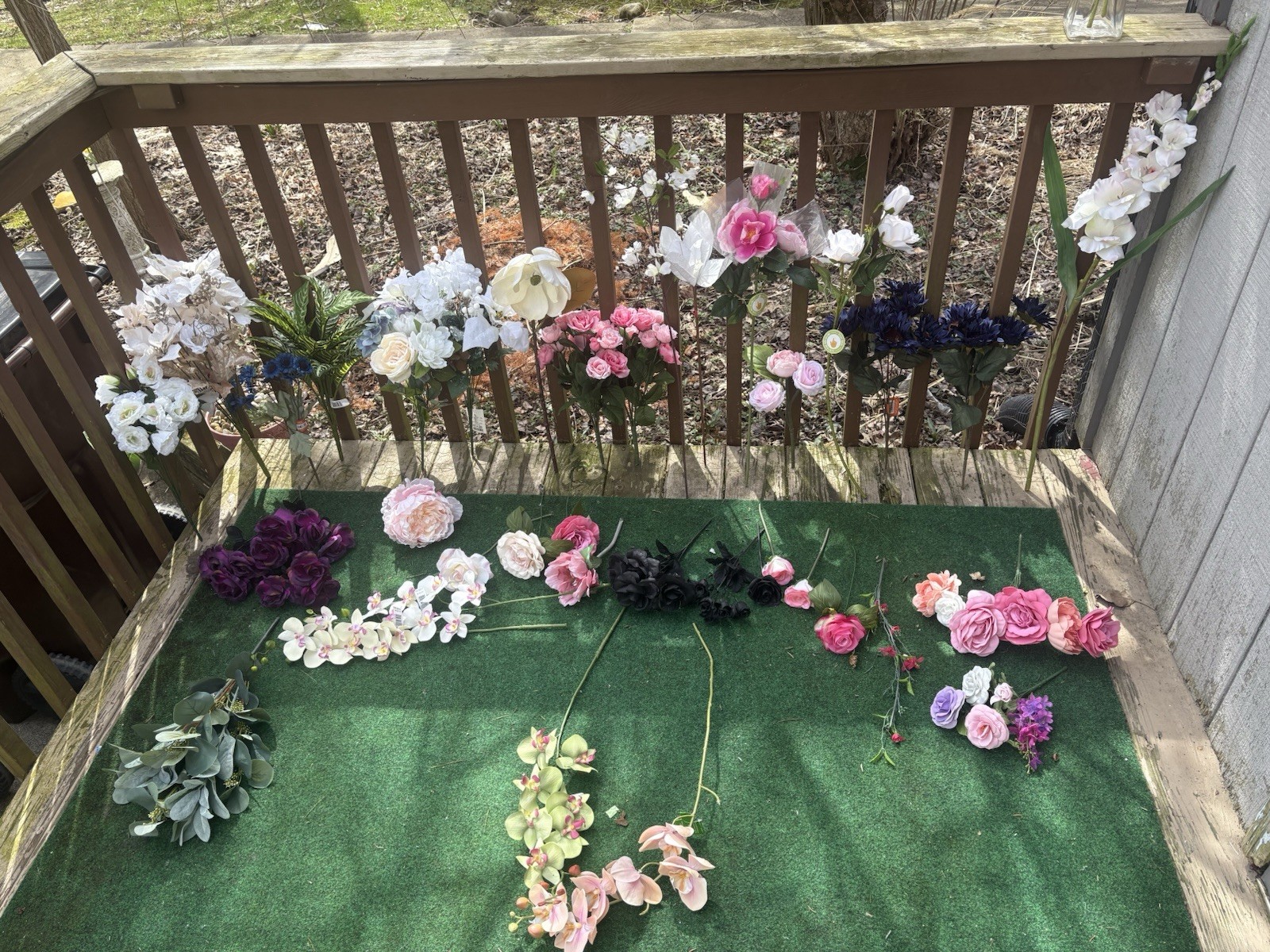 Mega Lot 500+ Artificial Silk Real Touch Assorted Flowers Bulk Weddings Crafts