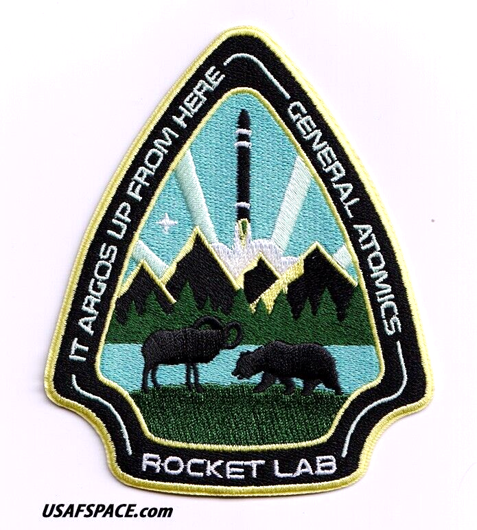 ROCKET LAB 31- It Argos Up From Here -GENERAL ATOMICS-Mission SPACE Launch PATCH