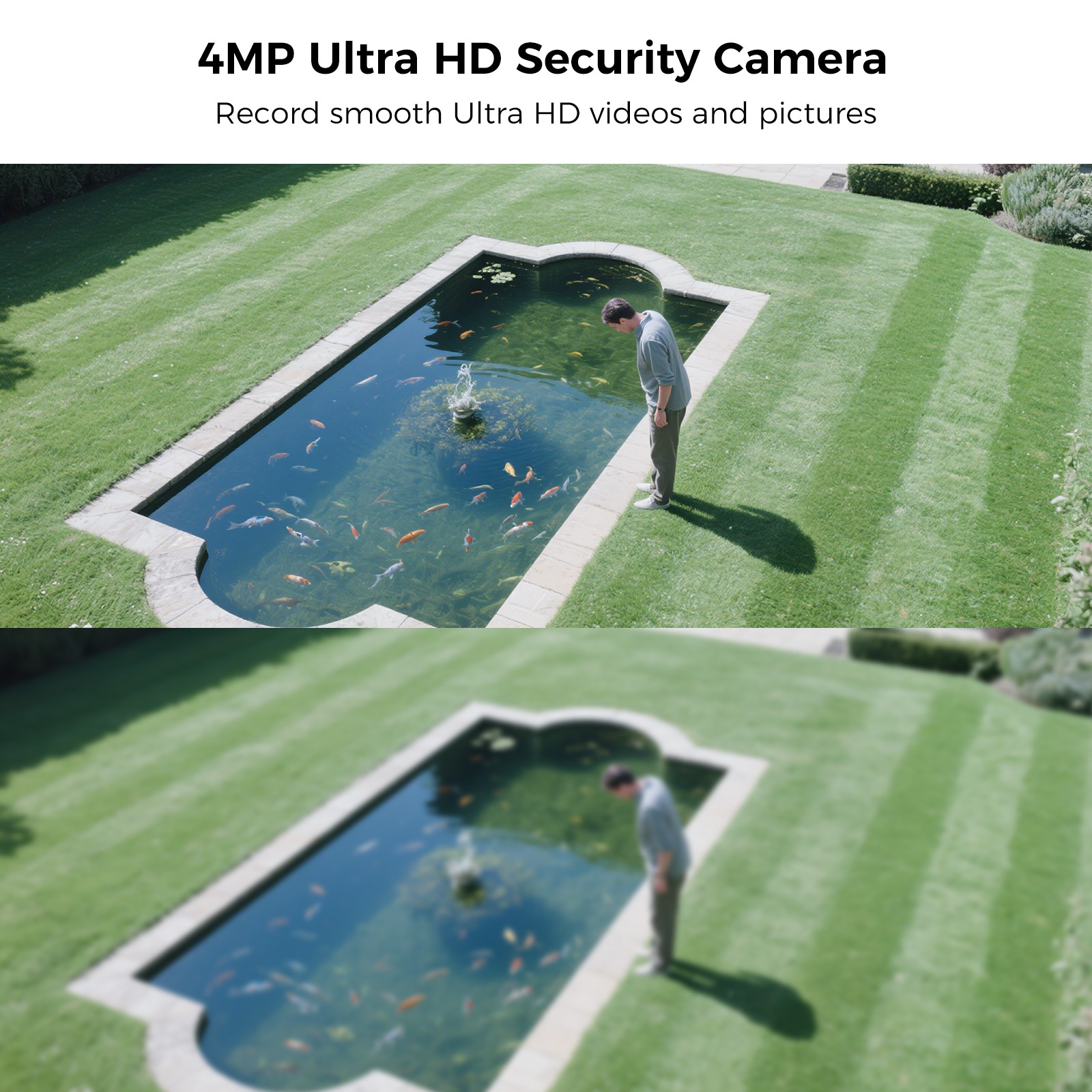 Hiseeu 10CH 4MP Outdoor IP CCTV Security Camera System Kit Night Vision 500G HDD