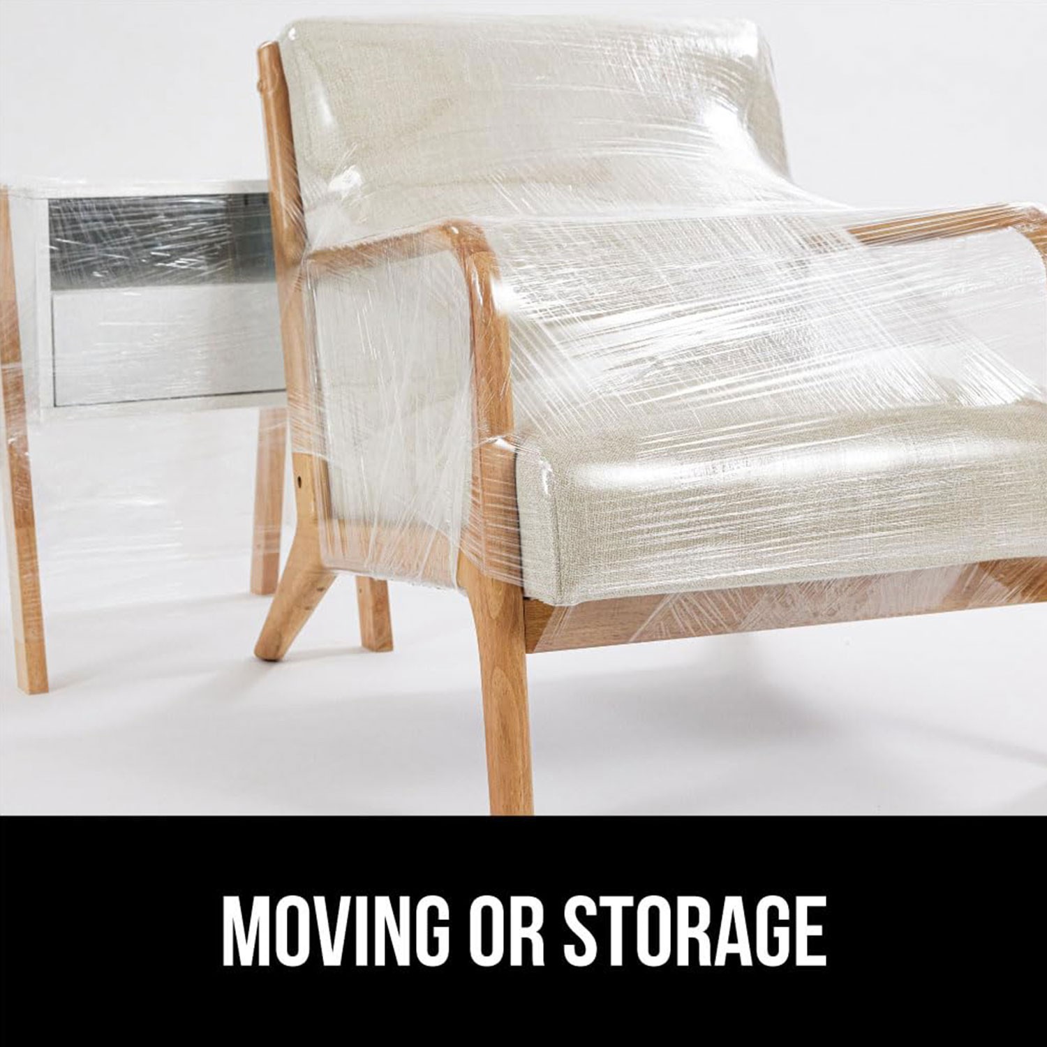 1 Roll Hand Stretch Plastic Film Shrink Pallet Wrap 18" X 1000 FT Heavy Duty