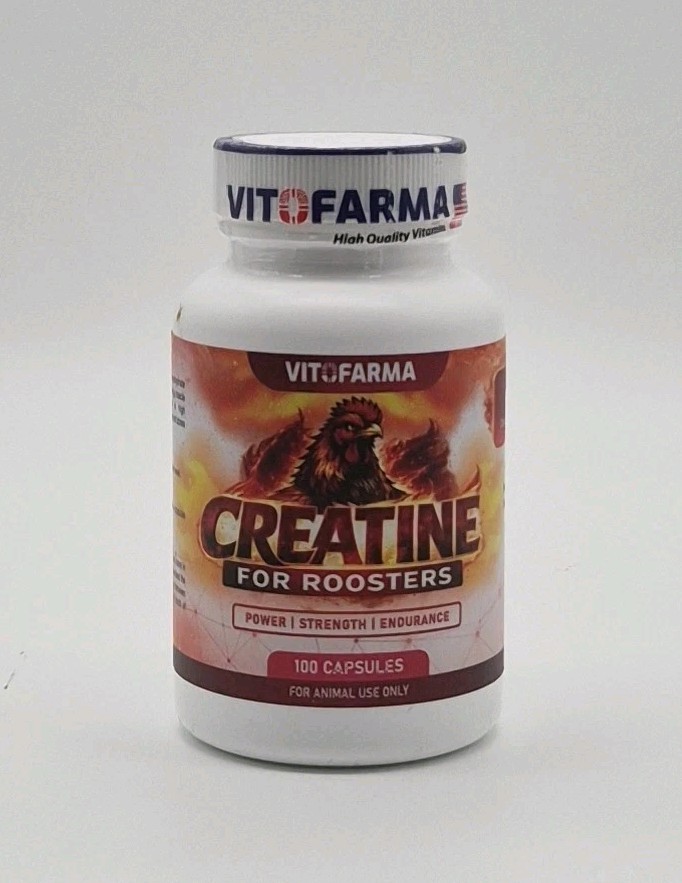 Vitofarma Creatine 100 Capsules Supplement For Poultry - Apoyo a La Vitalidad