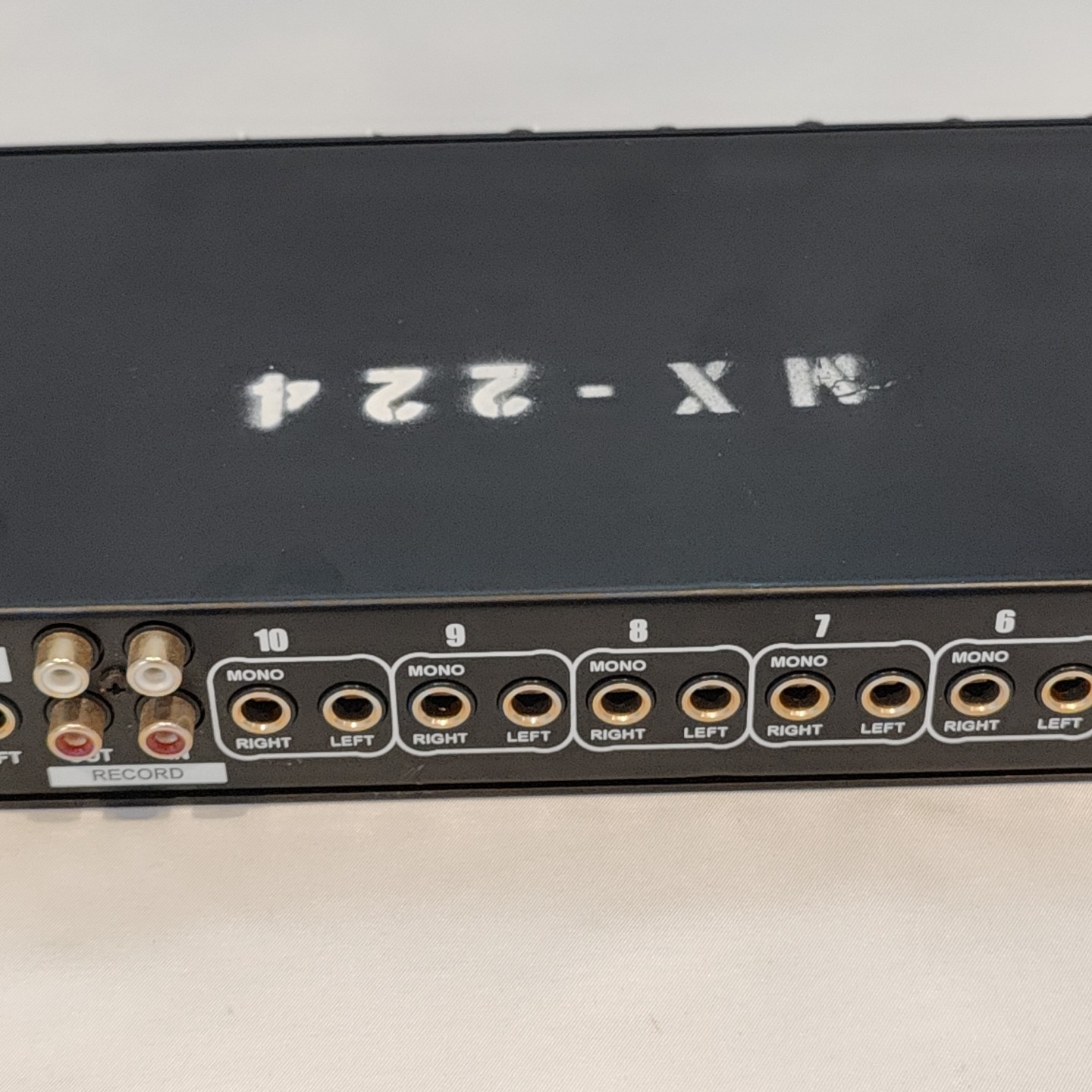 Rolls RM219 Stereo Mic Line Mixer 10 Port Includes Power Adapter Works