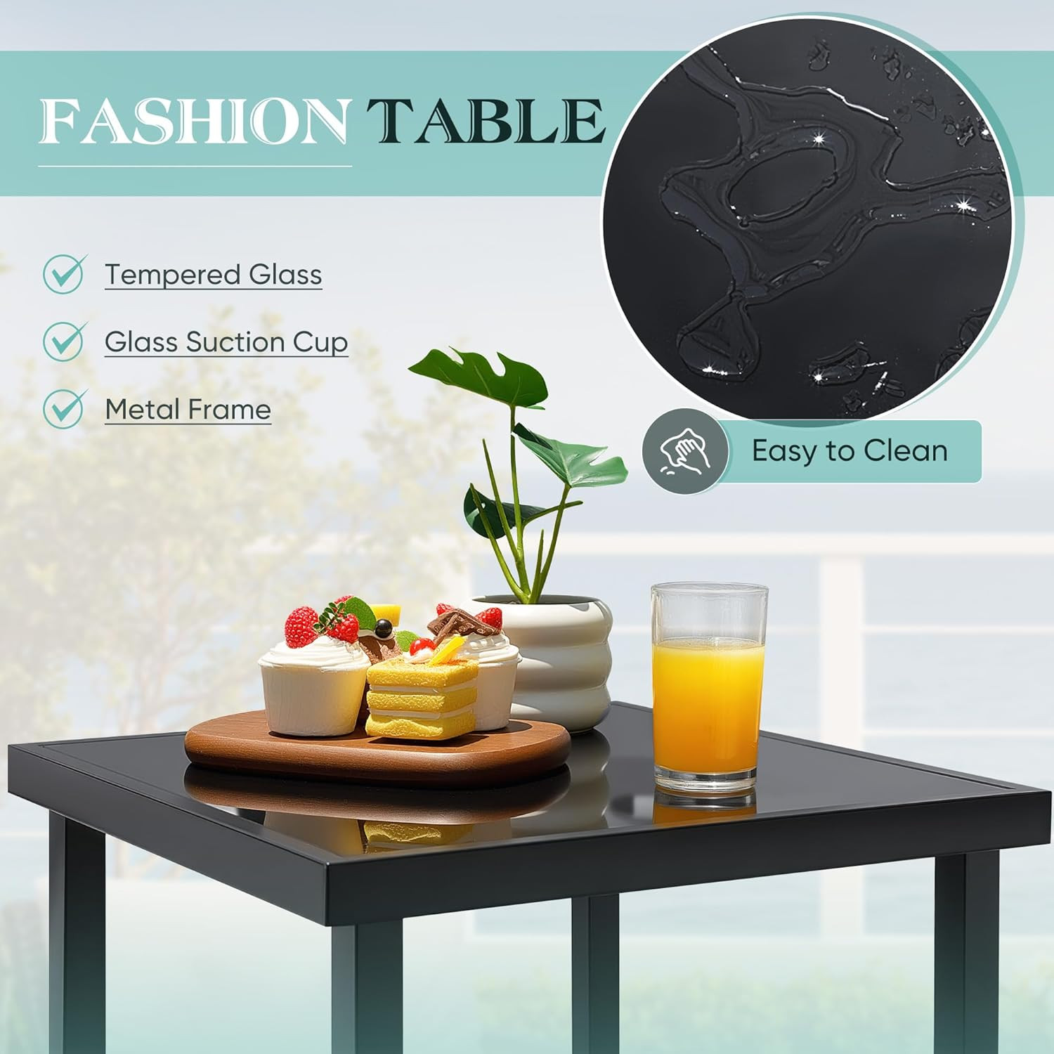 3 Pieces Rocking Wicker Bistro Set, Patio Outdoor Furniture Conversation Sets wi