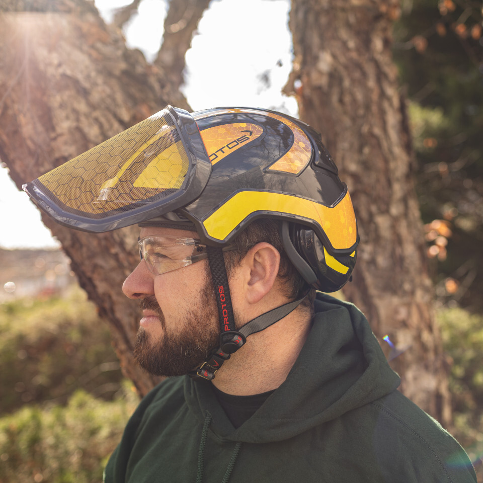 PROTOS BEEKEEPER HELMET + Pfanner Protos Integral Arborist Helmet Climbing