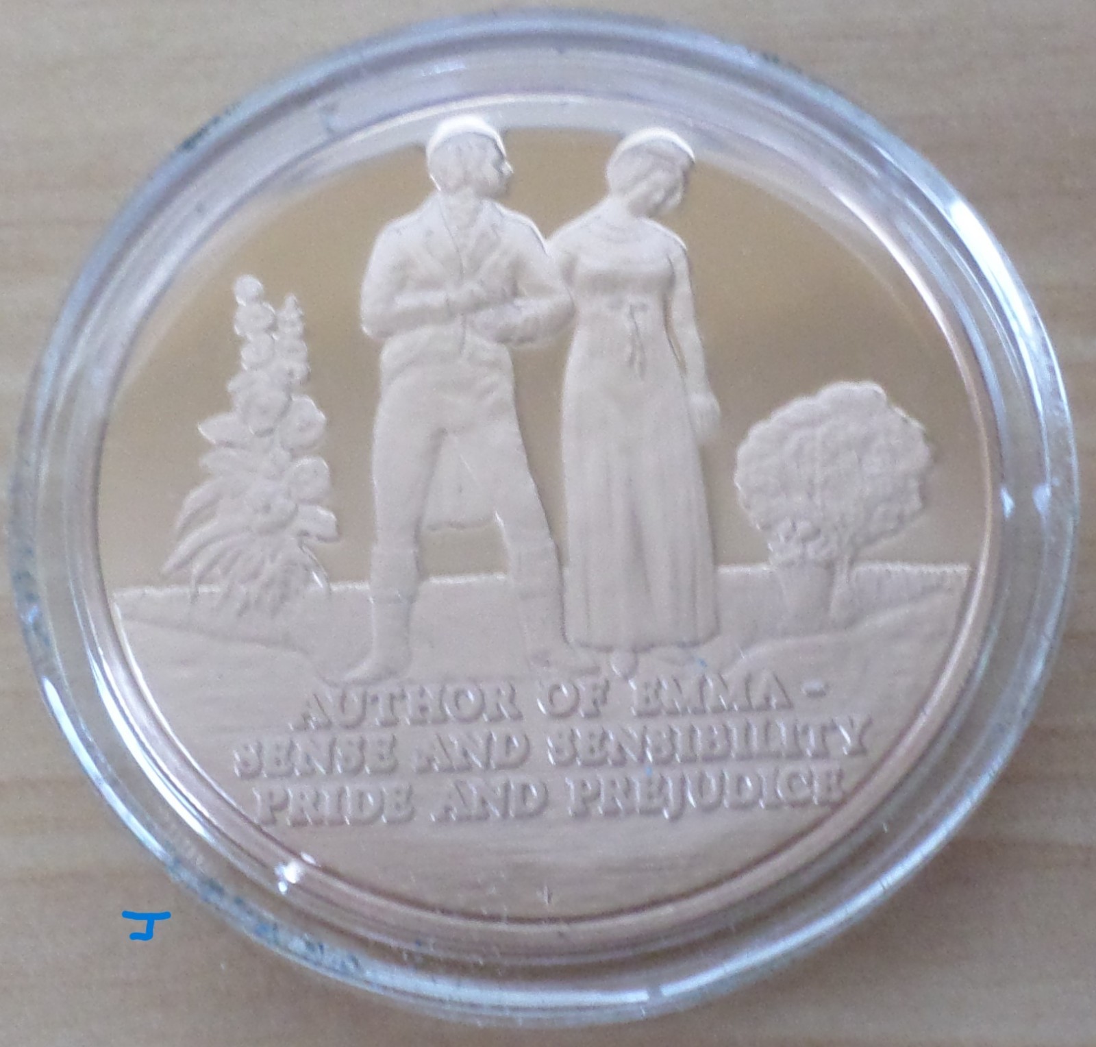 Jane Austen Author of Sense & Sensibility, Emma, Pride & Prejudice Bronze Medal