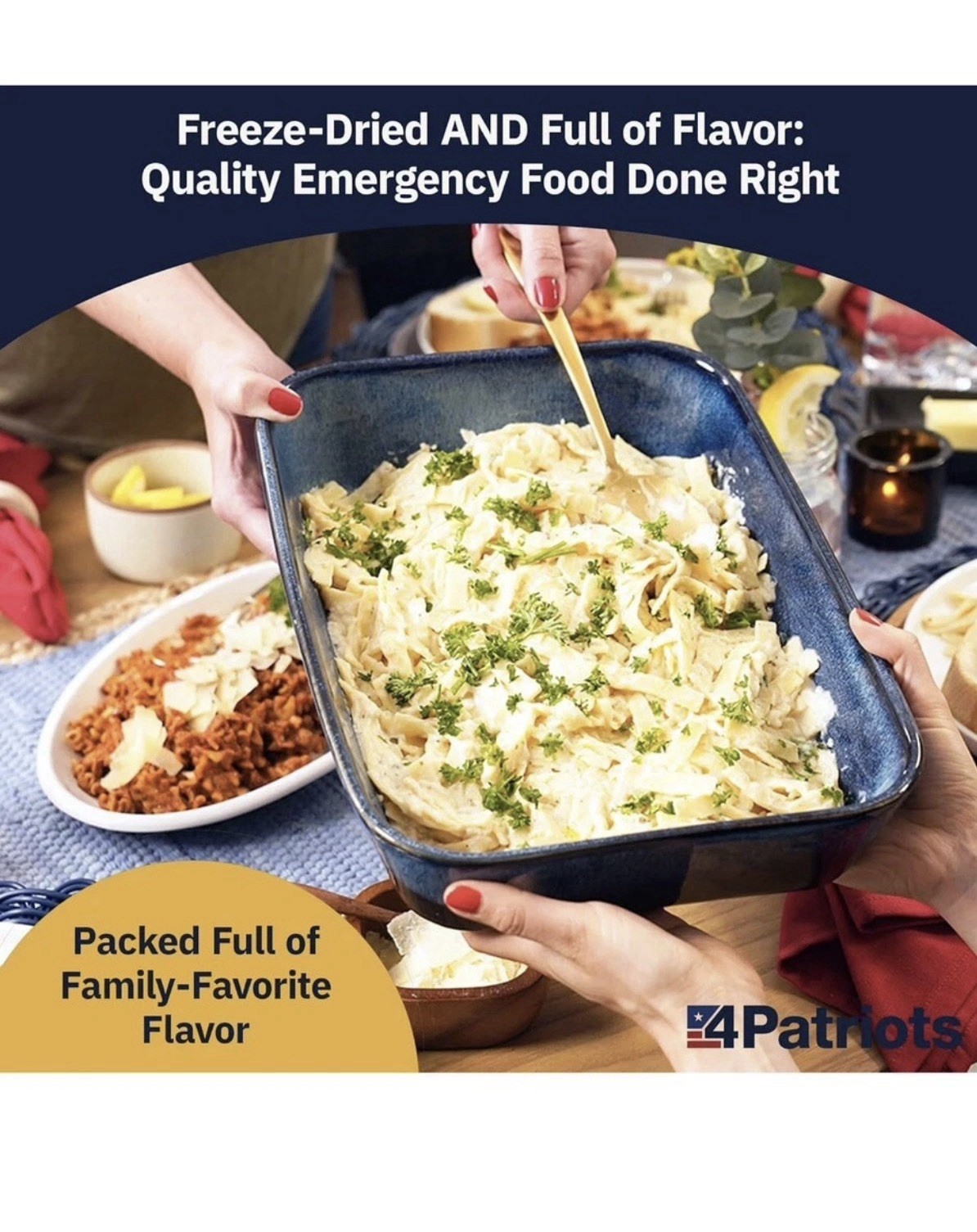 4Patriots: 4-Week Emergency Food Supply Survival Kits Plus Bonus Meal No Tote