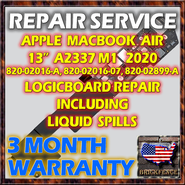 MACBOOK AIR 13 A2337 M1 2020 820-02016-A, 820-02016-07 LOGIC BOARD REPAIR