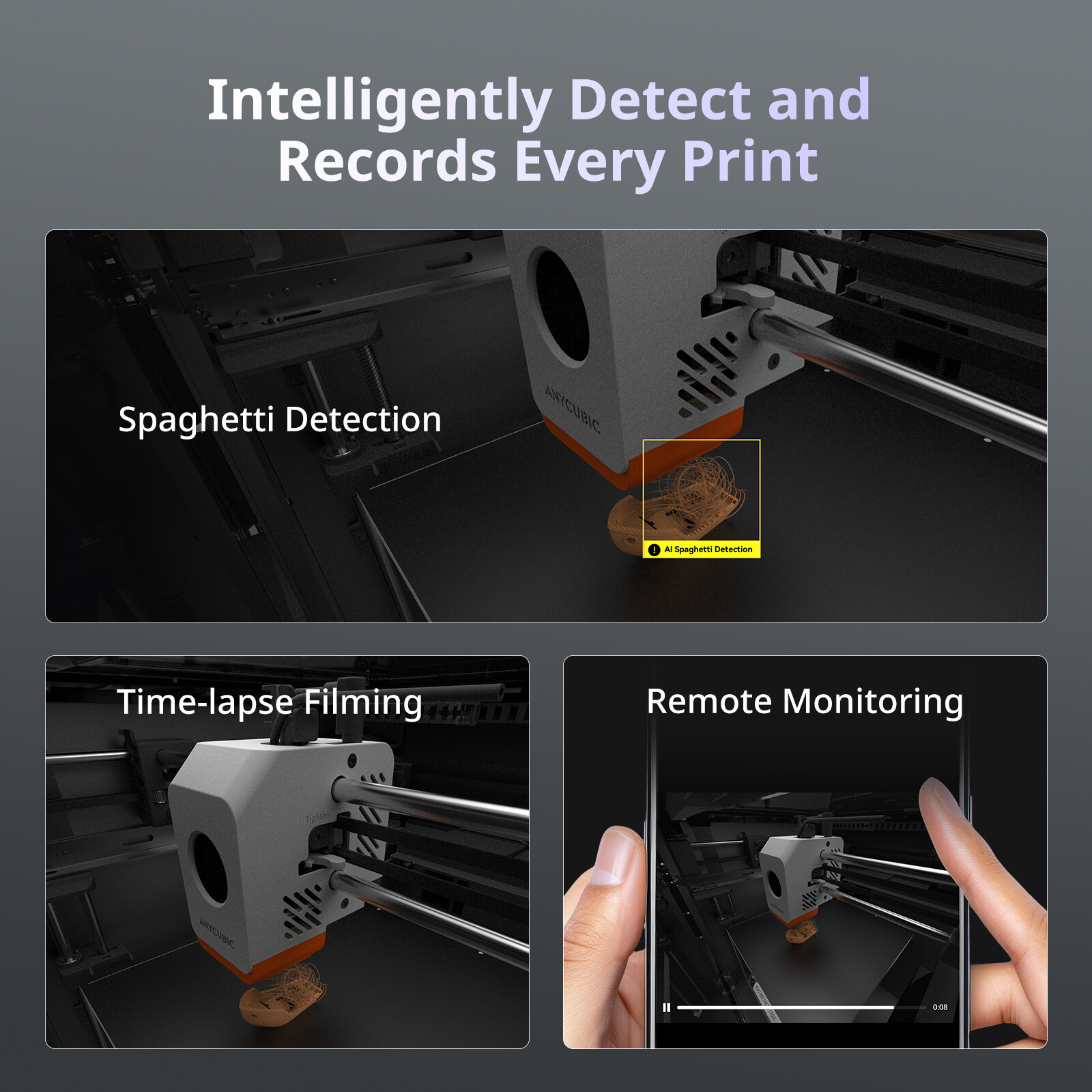 【Refurbished】 ANYCUBIC Kobra S1 Combo FDM 3D Printer CoreXY Multicolor Printing