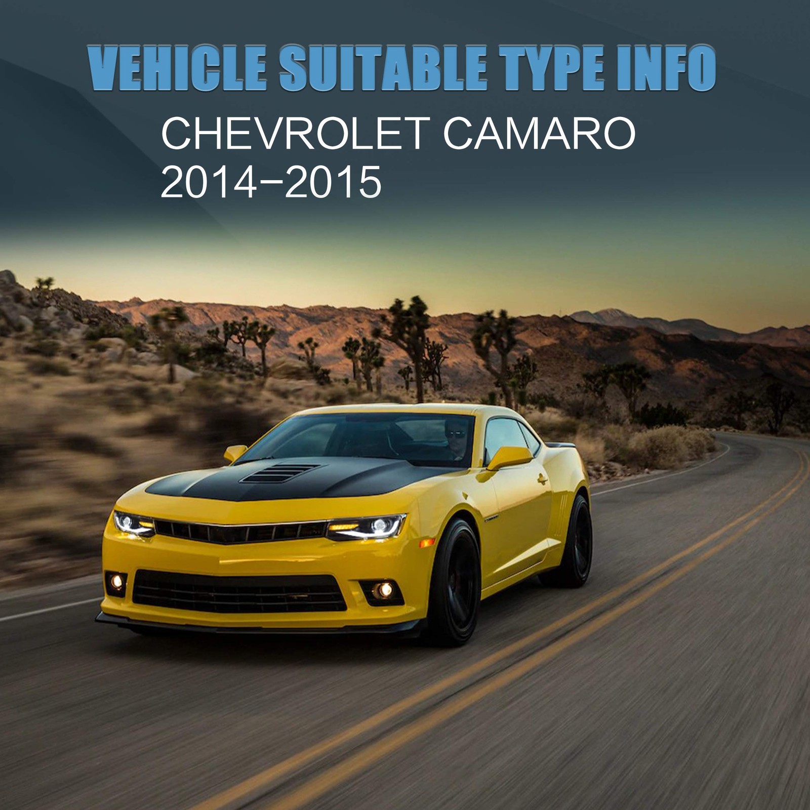 Headlight for 2014-2015 Chevrolet Camaro 5th Gen(LS, LT, SS, ZL1, Z/28) Regular