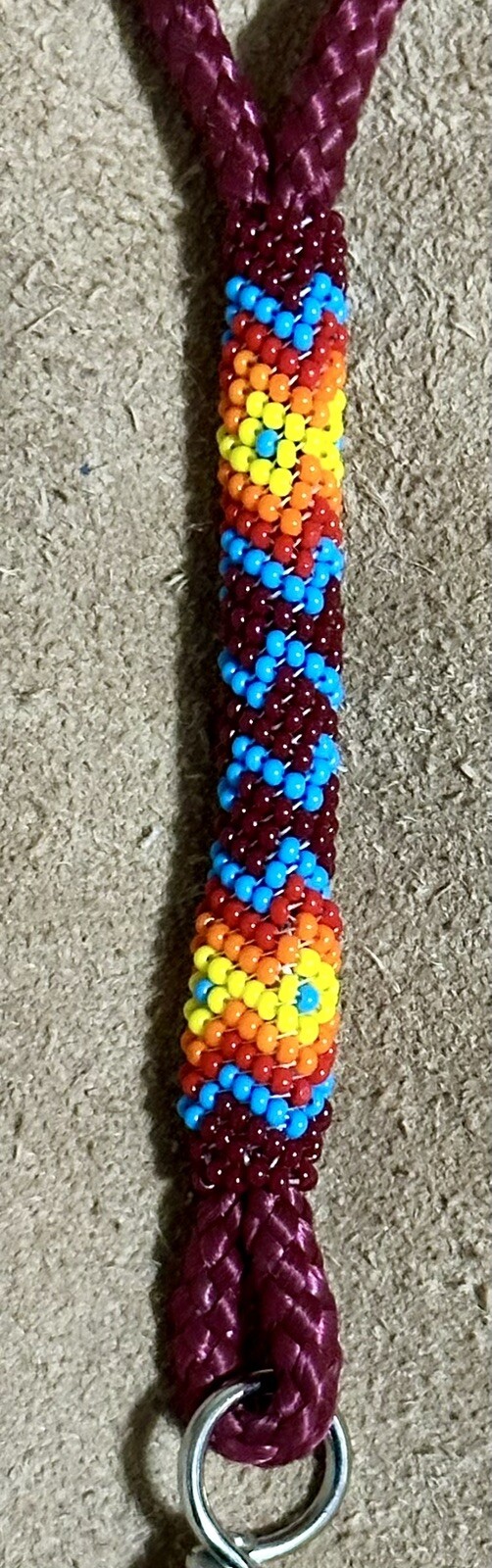 Native American Lakota Sioux Beaded Lanyard.