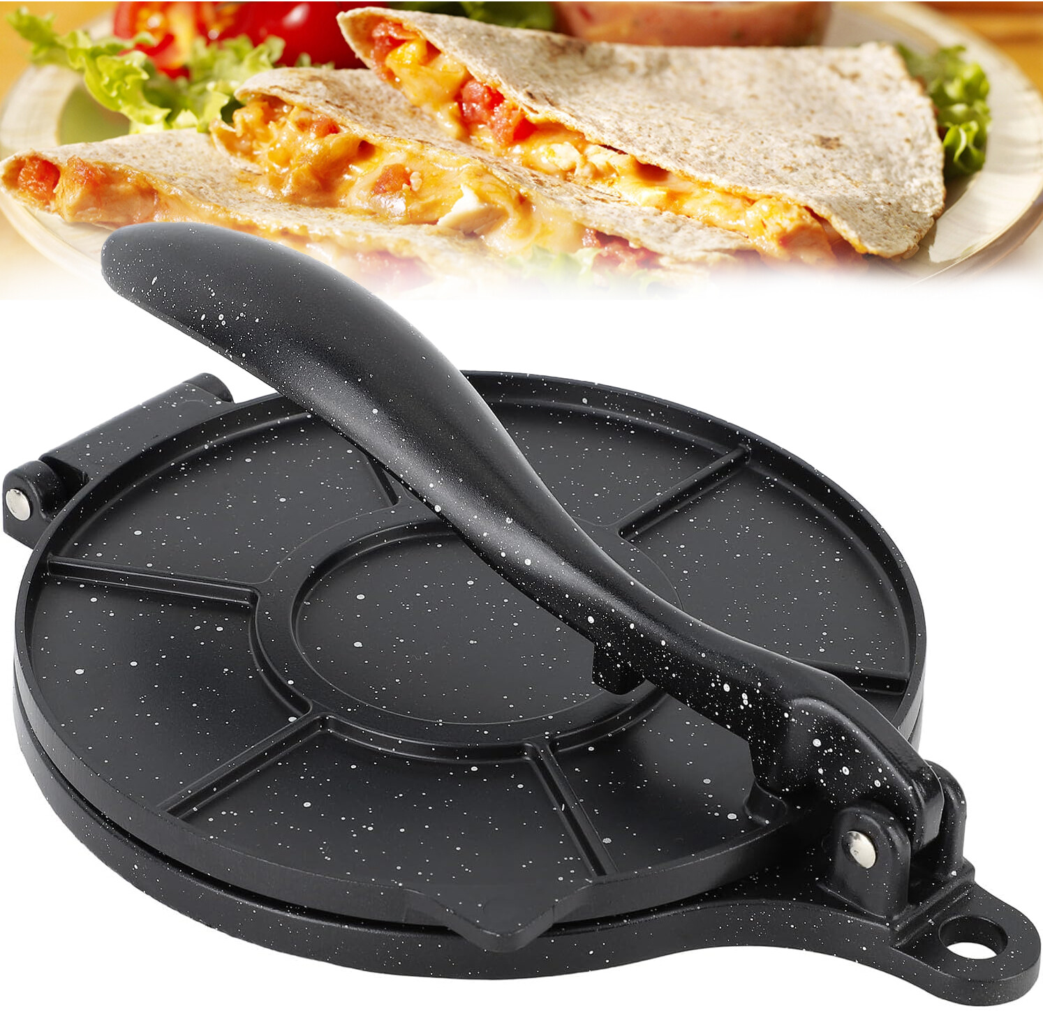 8 Inch Non-Stick Tortilla Press Bakeware Tool DIY Dough Press Tortilla Maker
