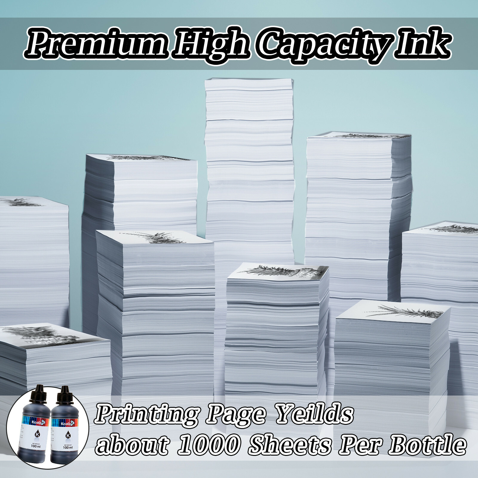 200ML Koala Black Ink Refill Kit for Canon PG-275 PG-275XL TR4720 TS3520 TS3522